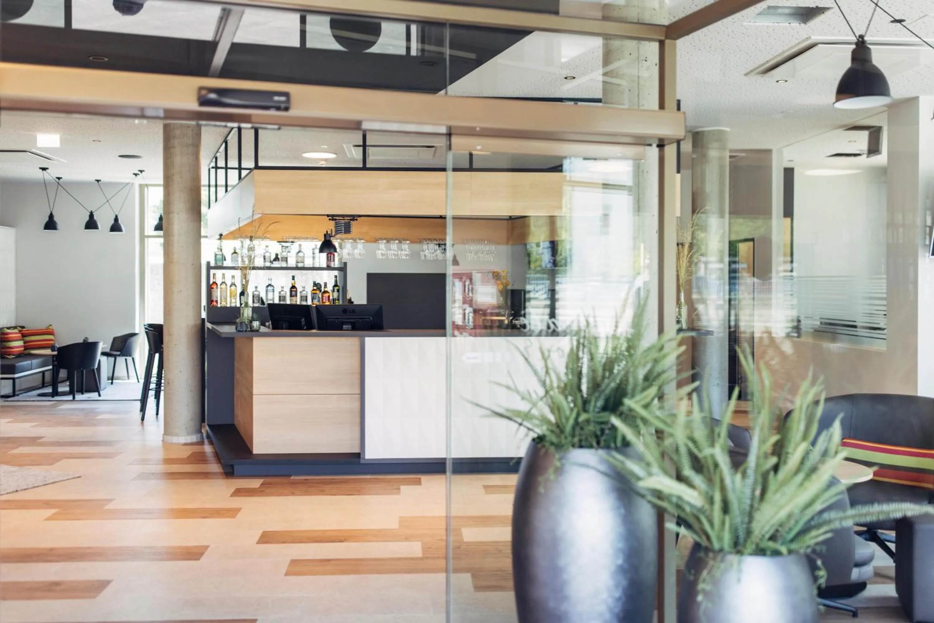 Lobby or reception in harry's home Telfs hotel & apartments