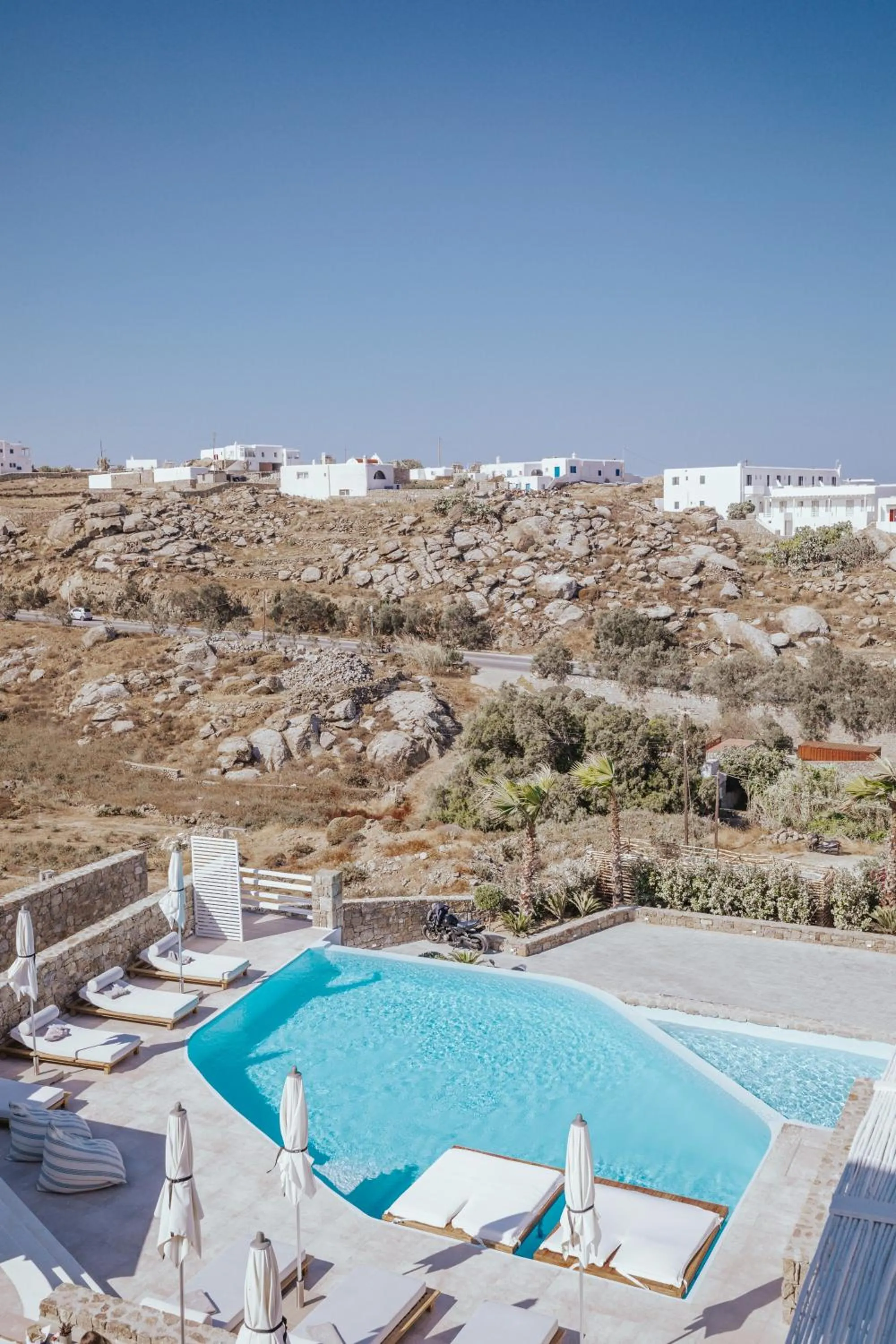 Swimming pool in Arocaria Mykonos