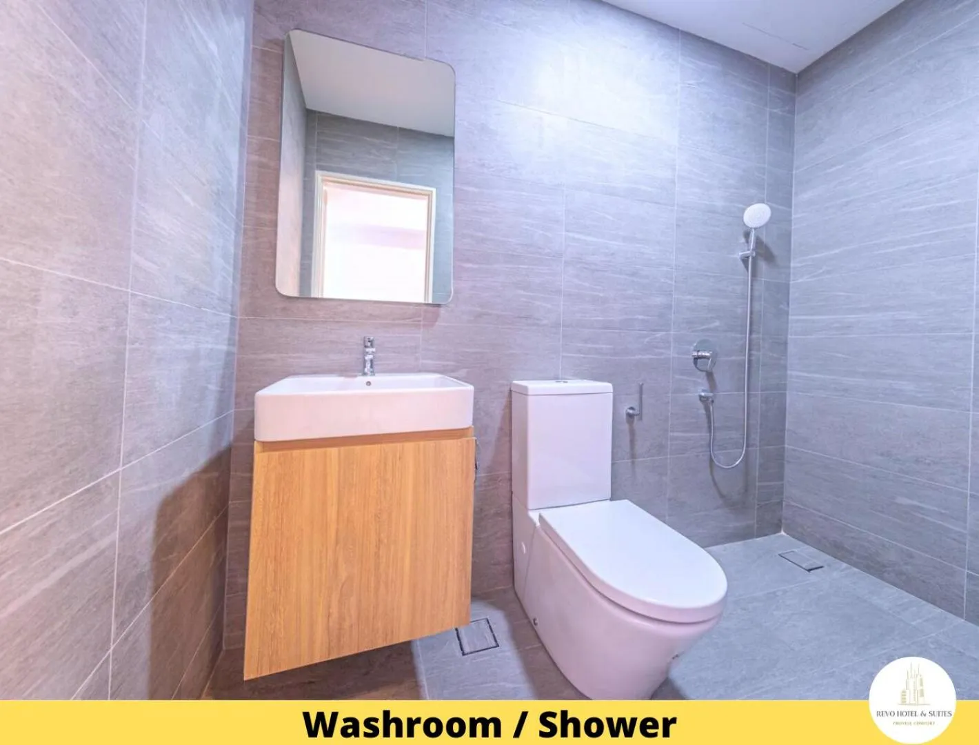 Bathroom in Revo Hotel & Suites Kuala Lumpur Bukit Jalil by The Cynefin