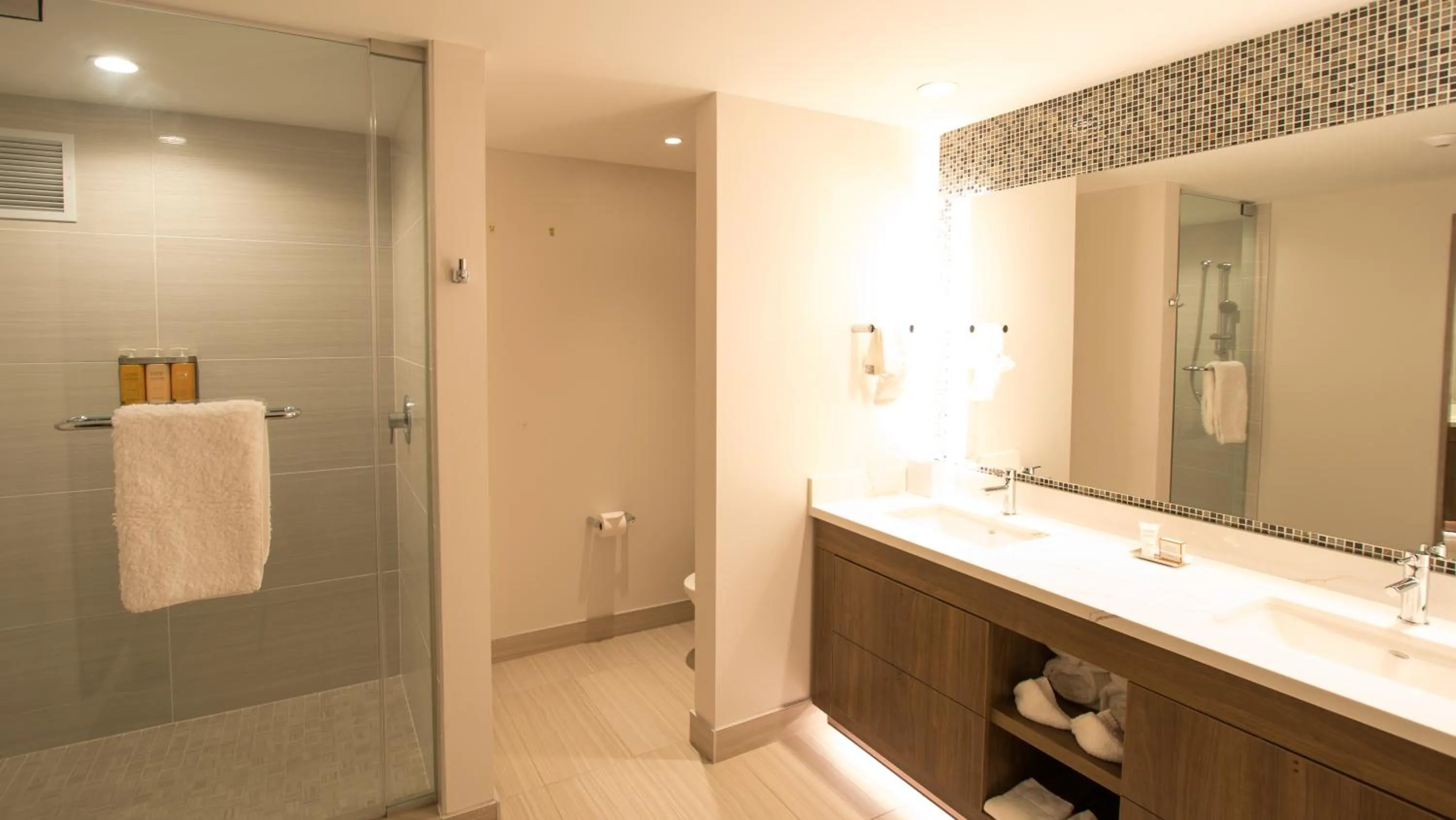 Bathroom in The Landing Hotel at Rivers Casino Pittsburgh