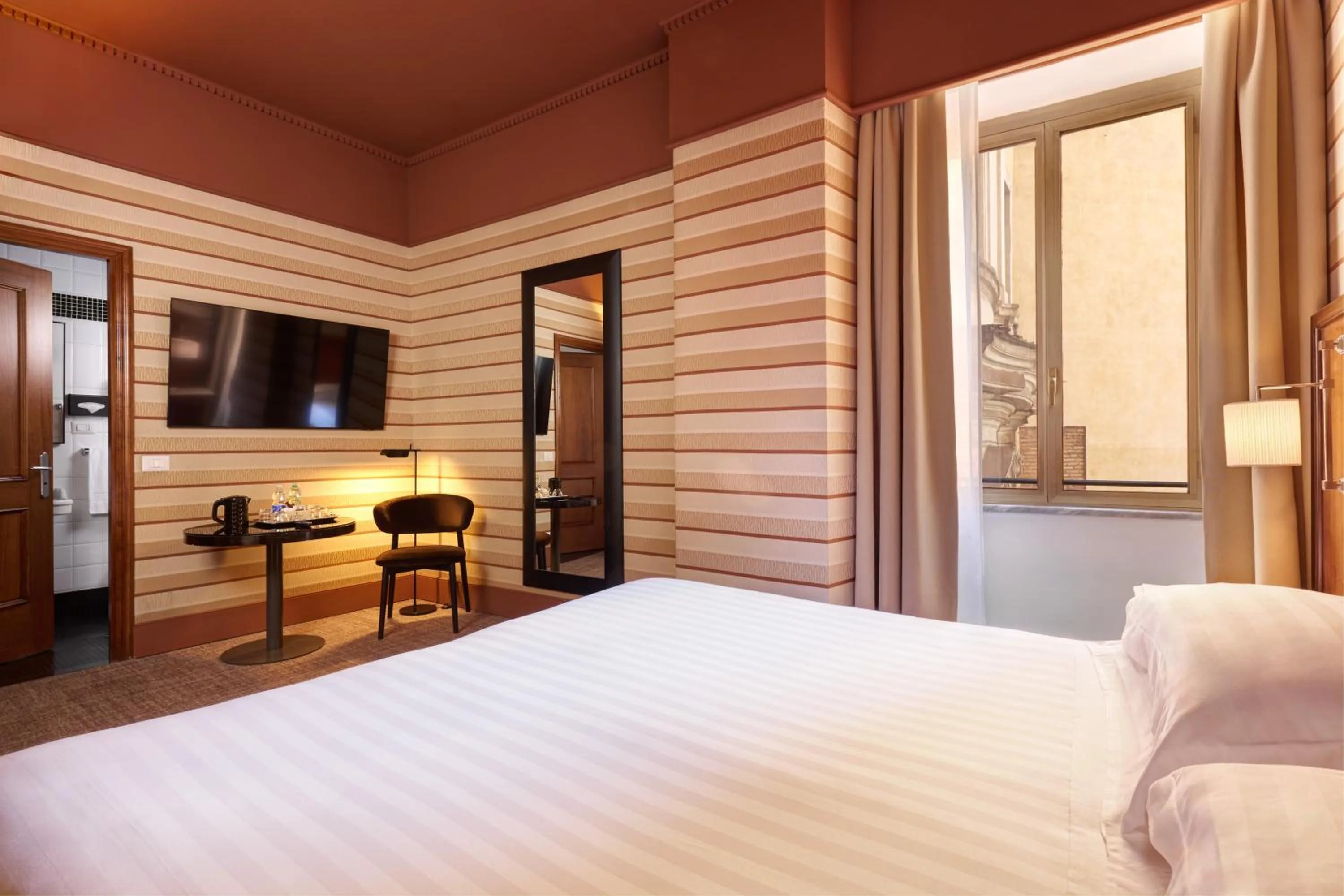 Bed in Hotel Mascagni