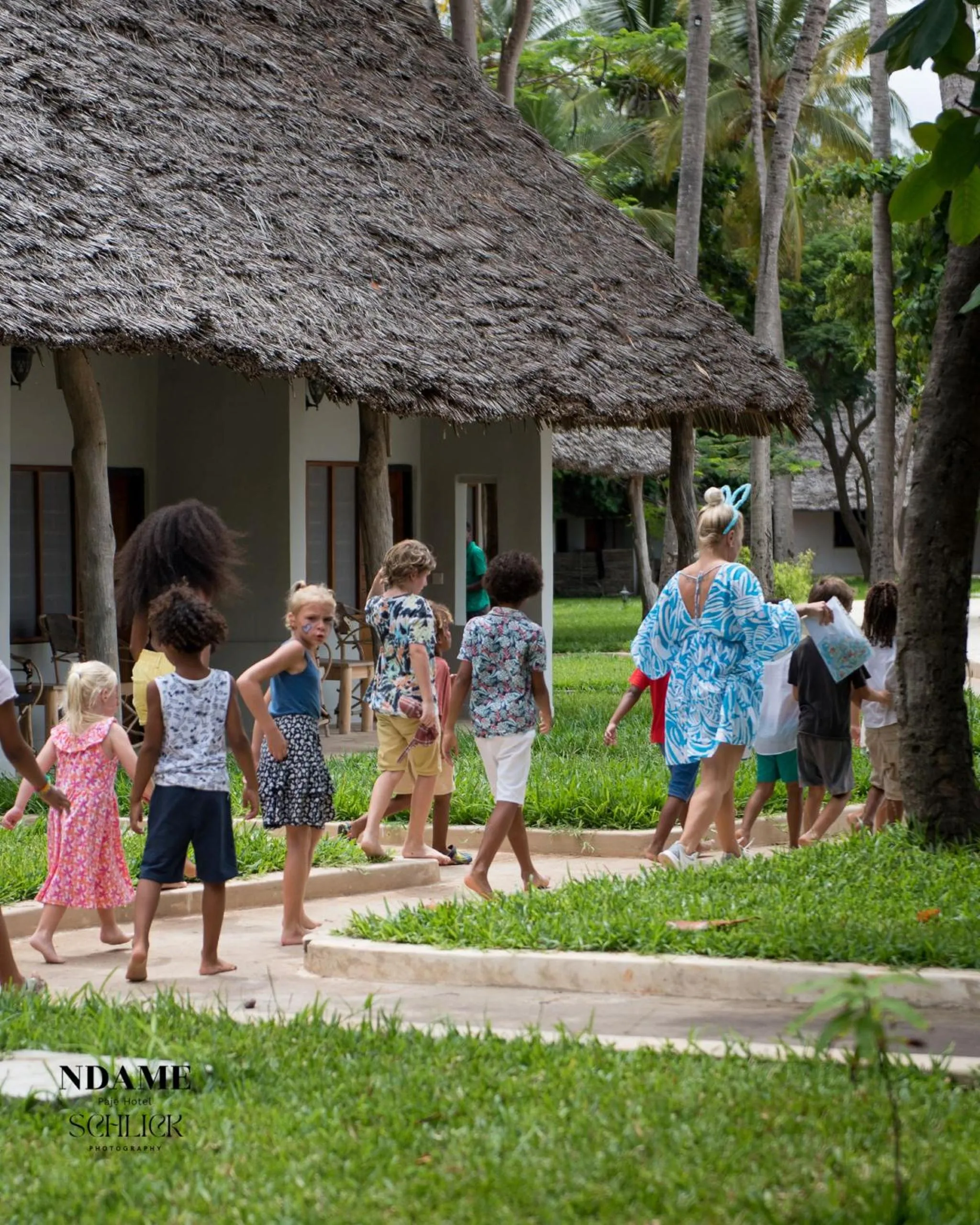Garden view in NDAME Paje Hotel