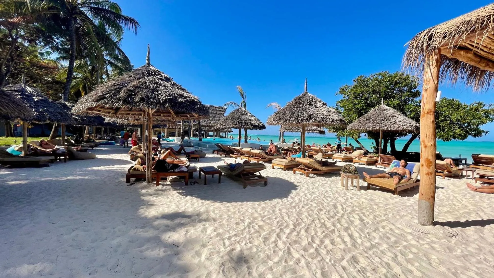 sunbed in NDAME Paje Hotel