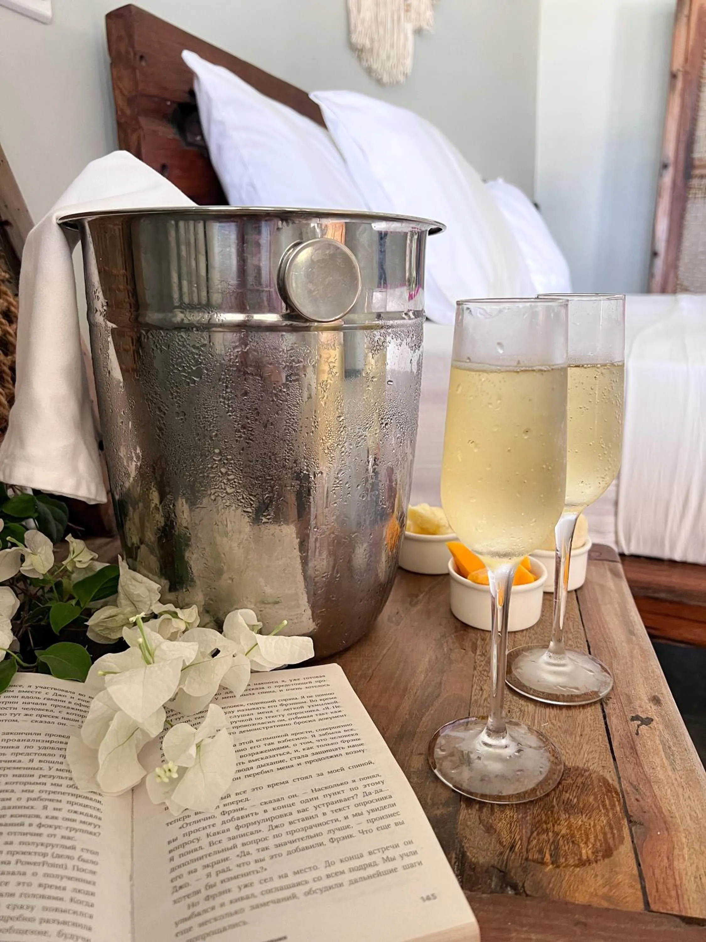 Bed in NDAME Paje Hotel