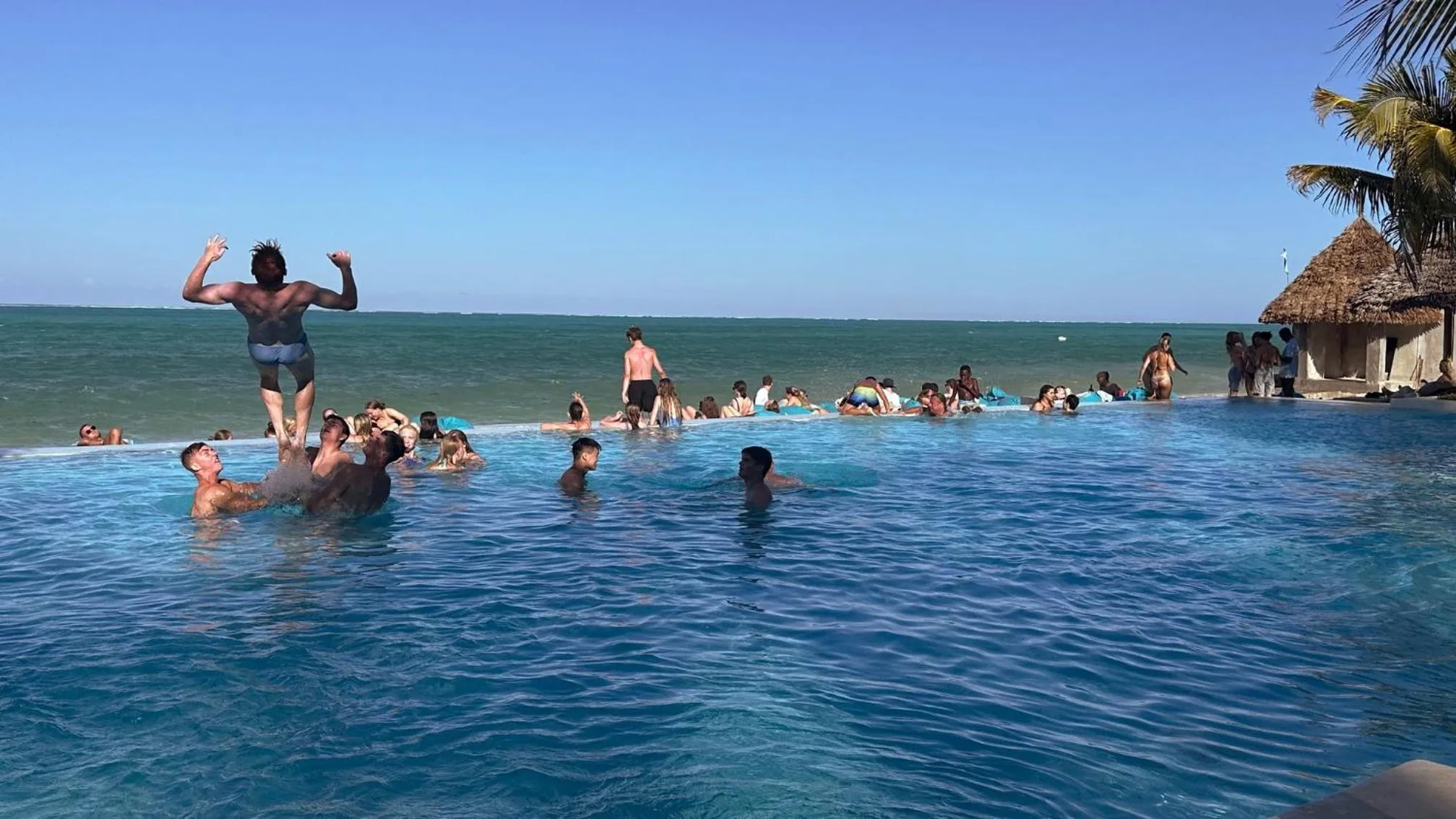 Swimming pool in NDAME Paje Hotel