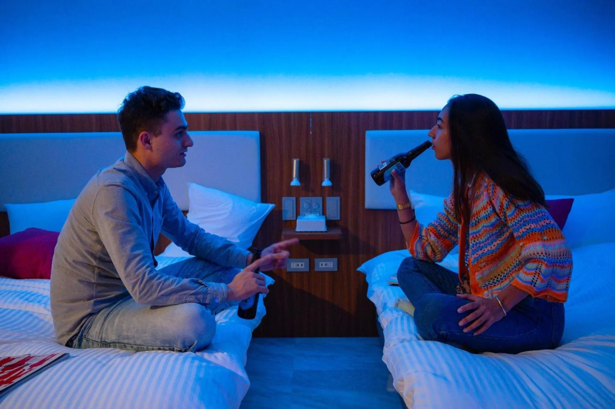 Bed in HOTEL KOU Haruyoshi - Vacation STAY 43463v