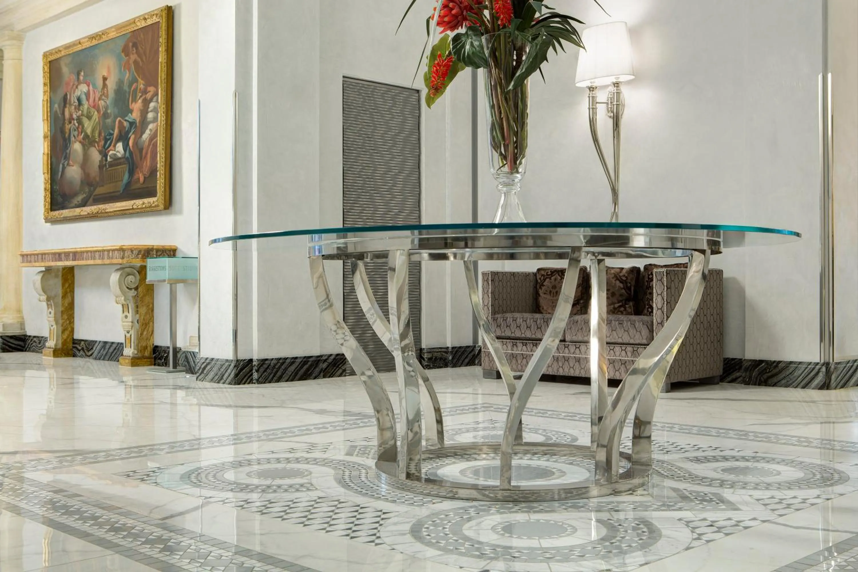 Lobby or reception in Hotel Artemide