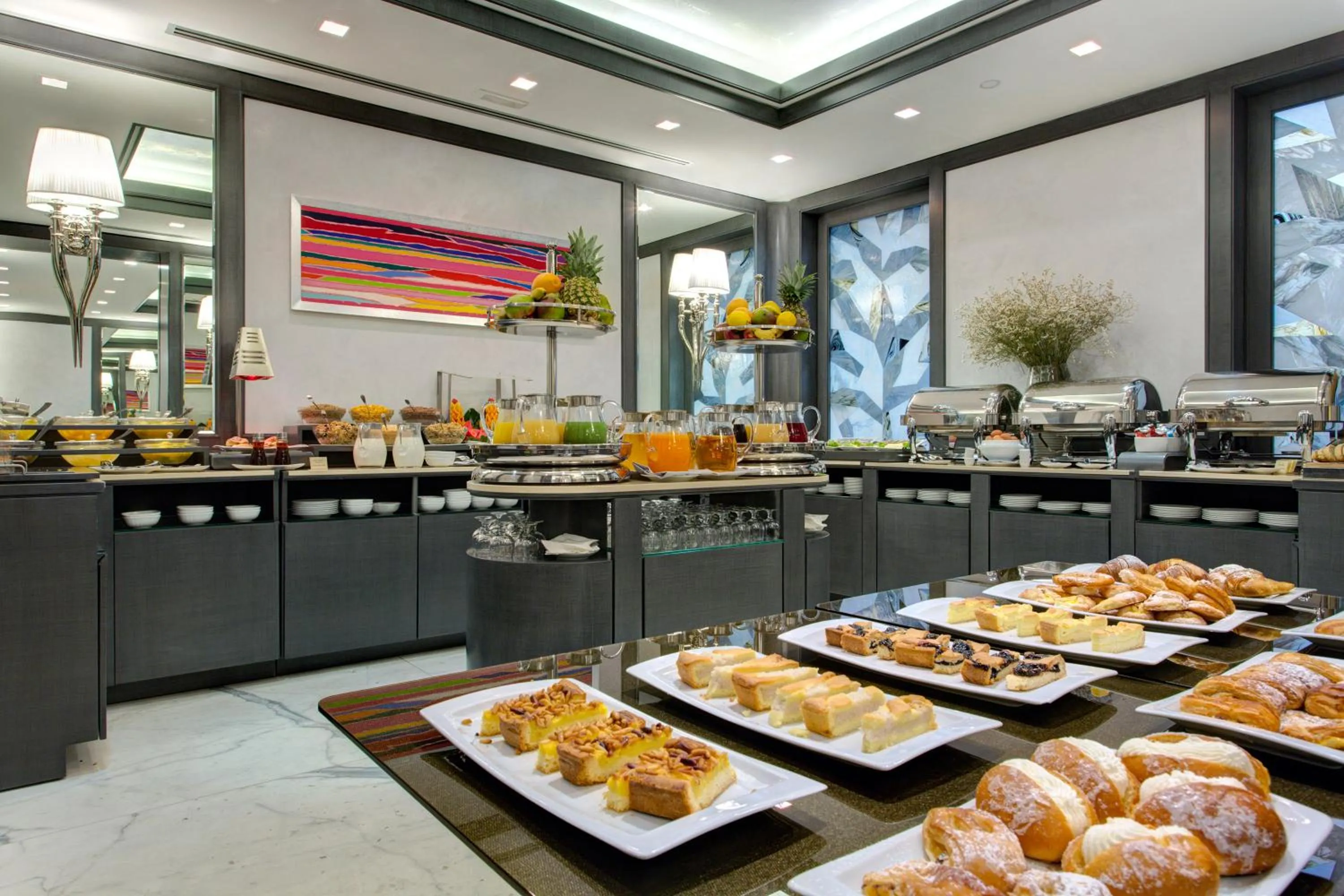 Buffet breakfast in Hotel Artemide
