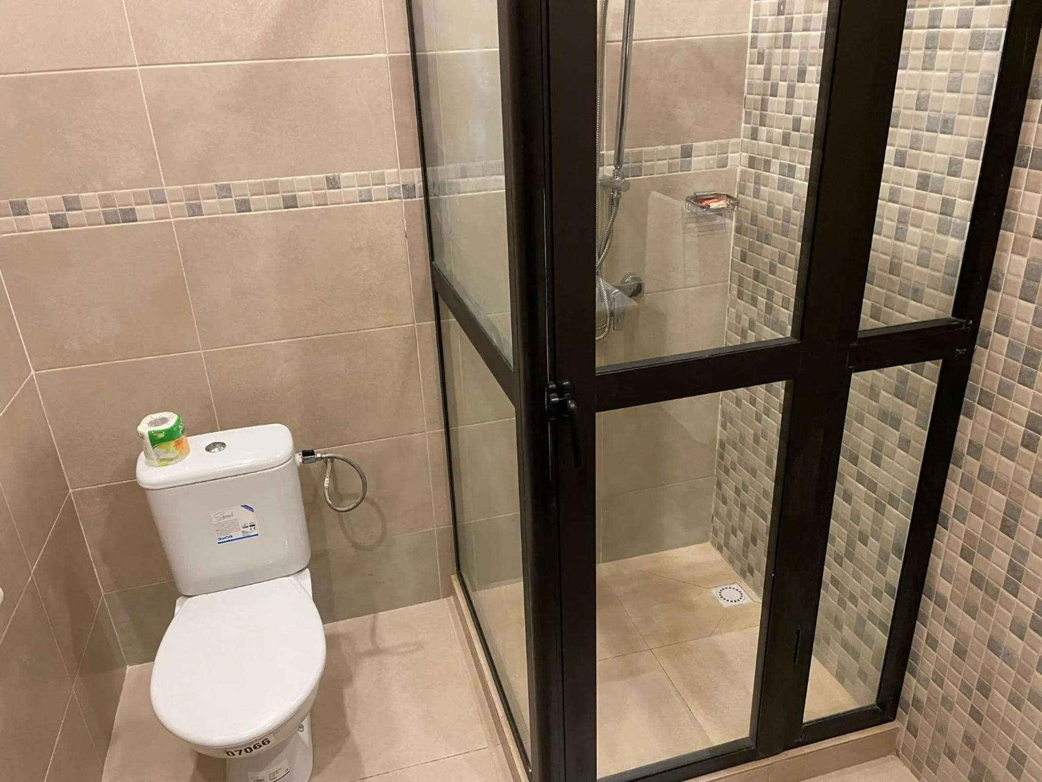 Shower in HOTEL LES ARCADES