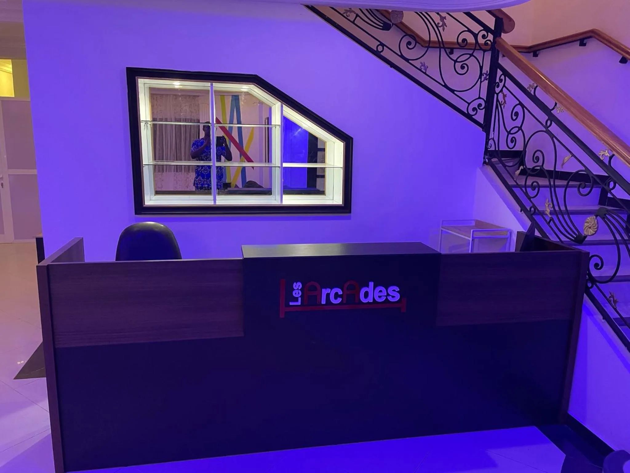 Lobby or reception in HOTEL LES ARCADES