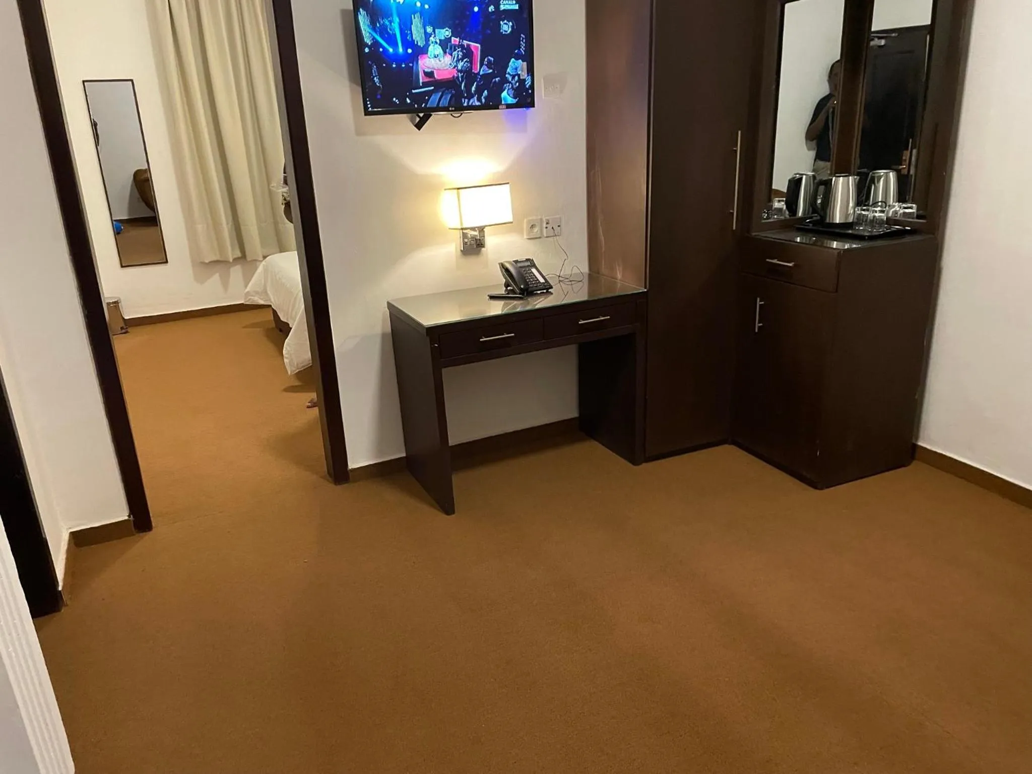 Seating area in HOTEL LES ARCADES