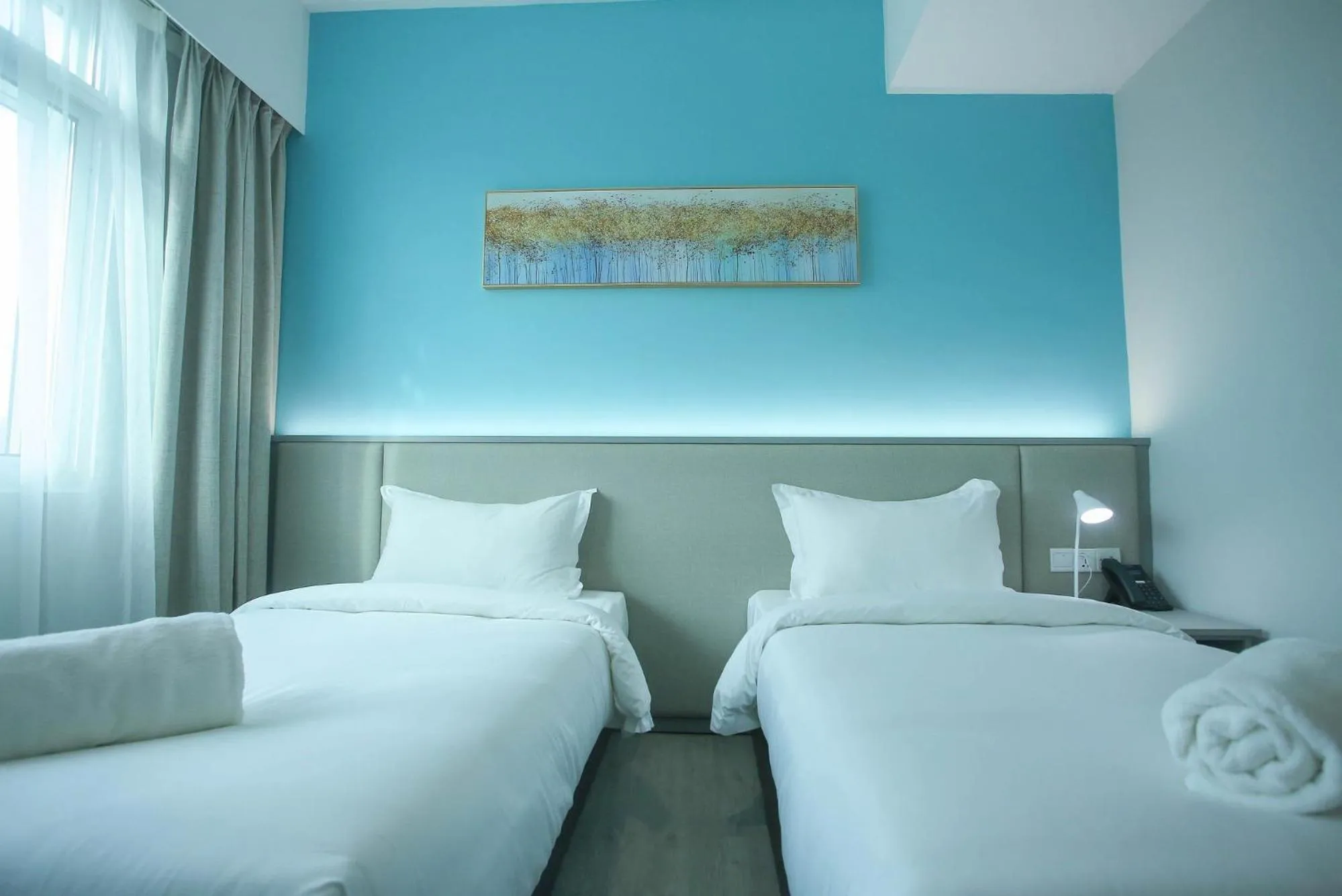 Bed in Stanton City Hotel