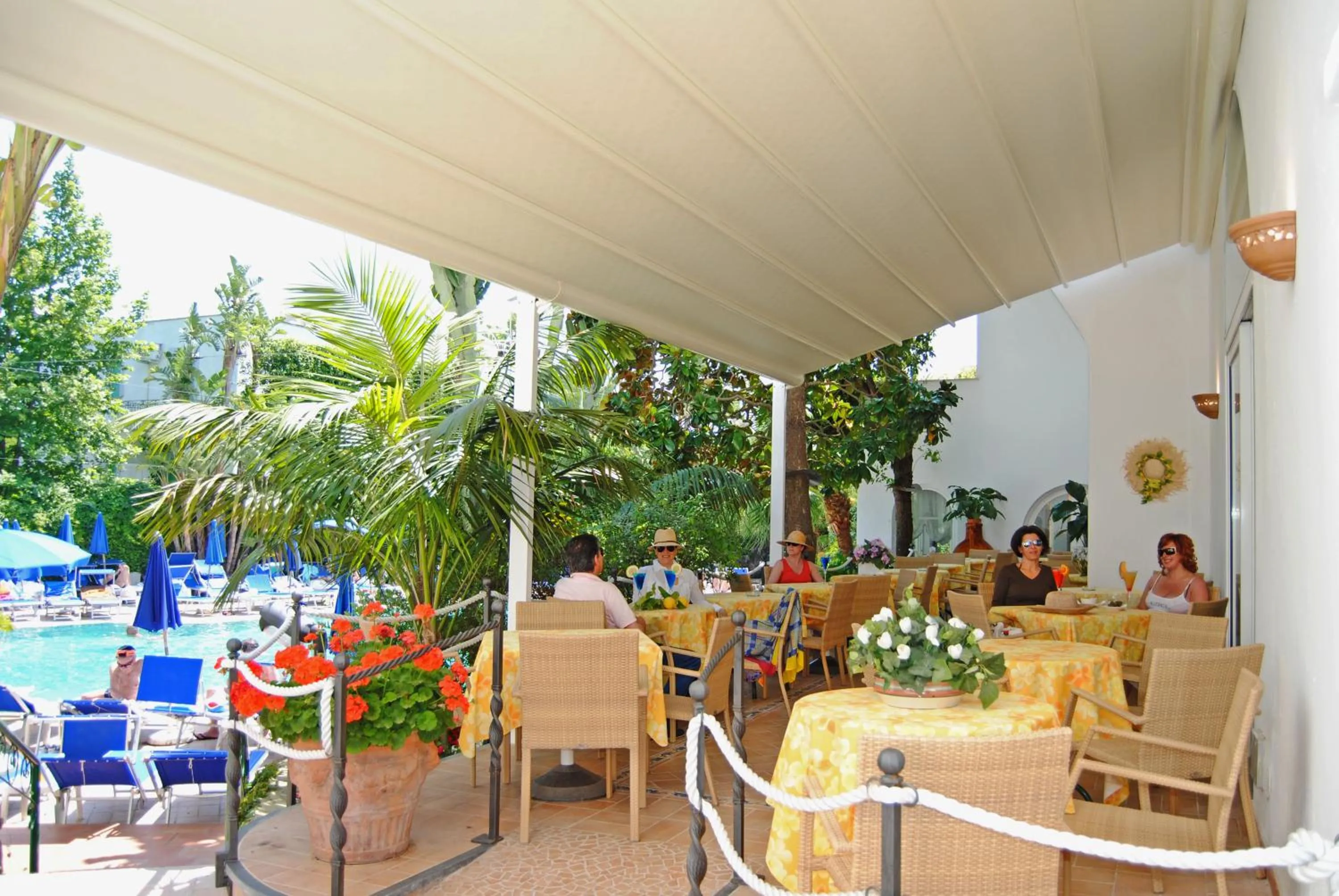 Patio in Hotel Floridiana Terme