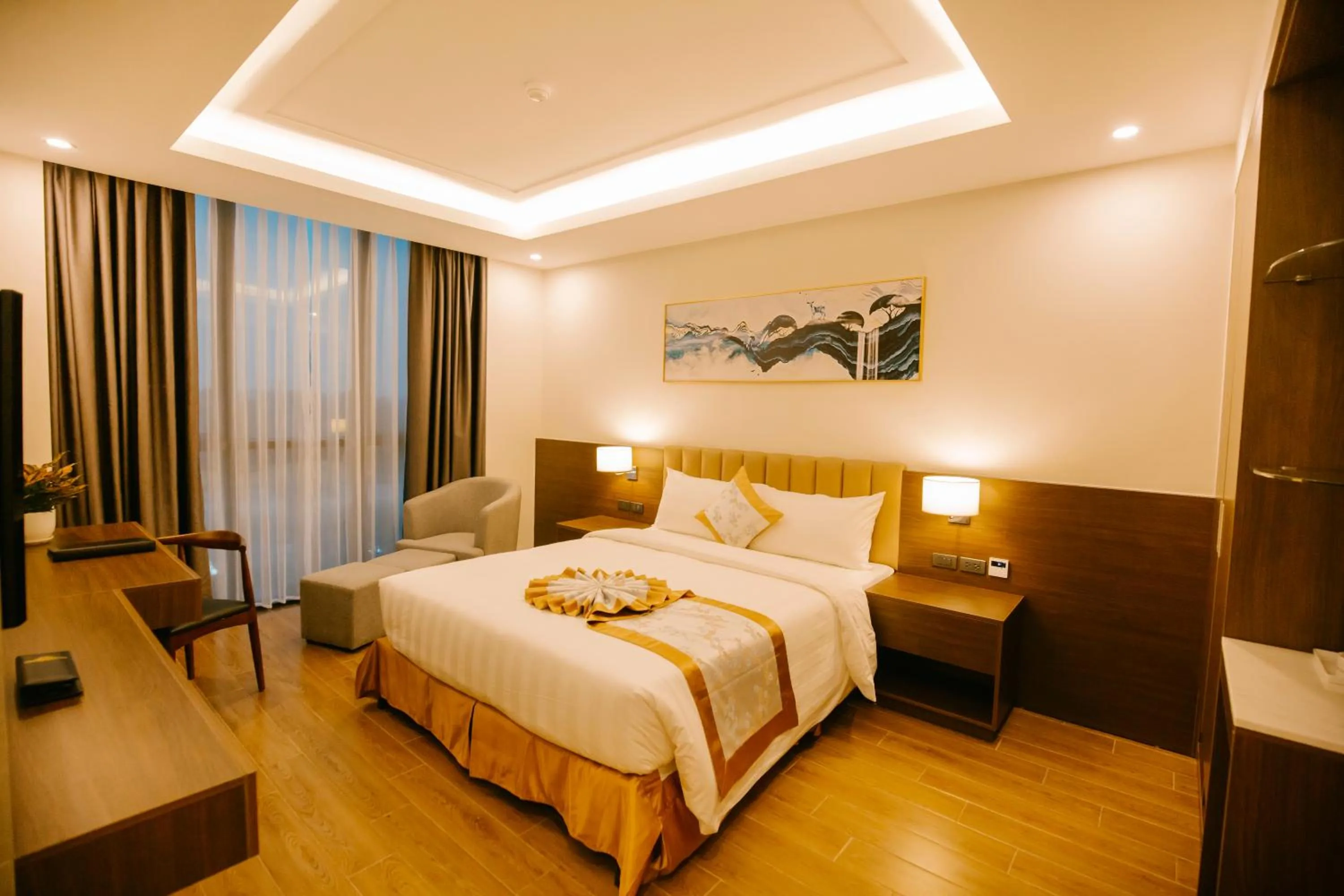 Bed in Songlam Waterfront Hotel - 藍江酒店