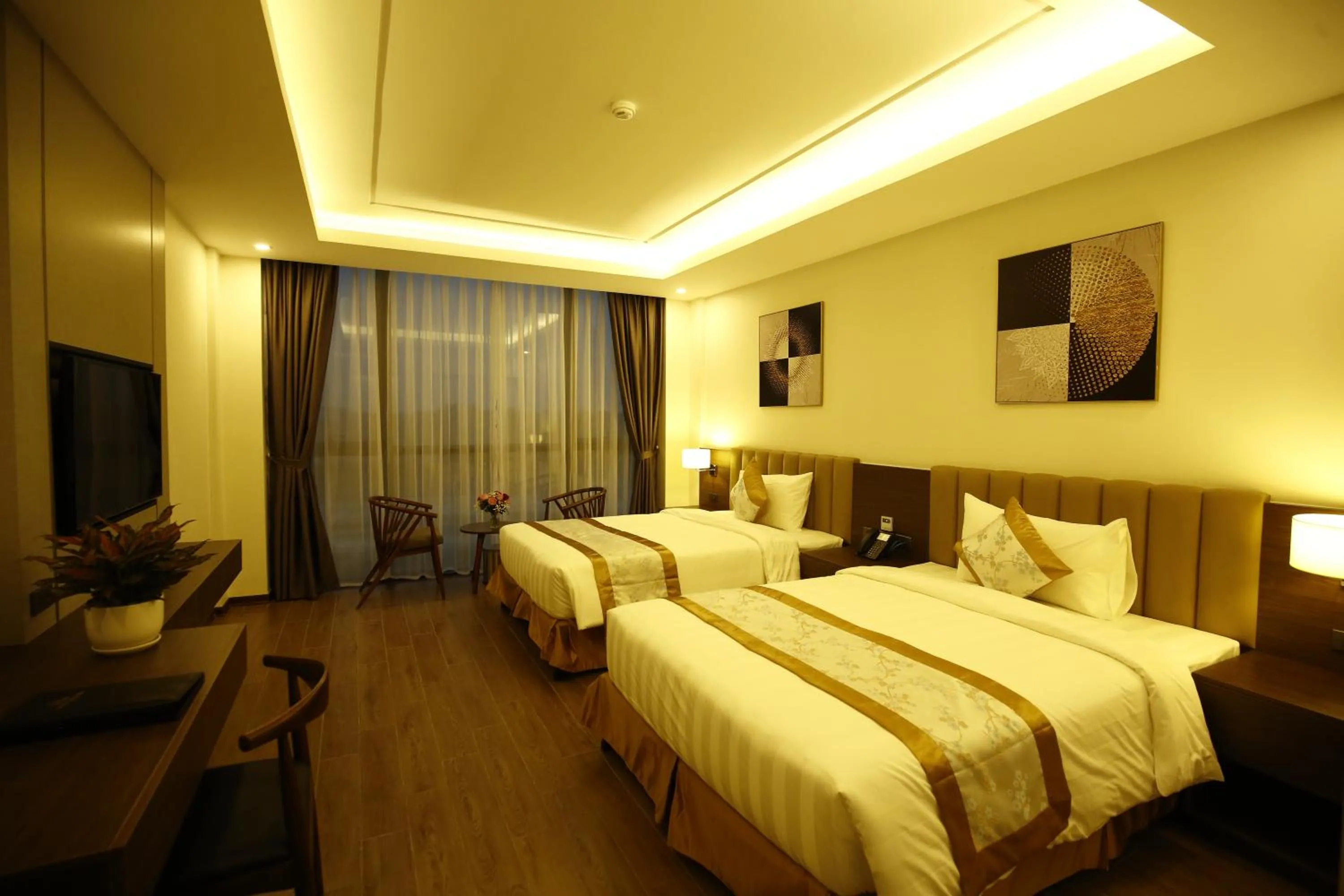 Bed in Songlam Waterfront Hotel - 藍江酒店