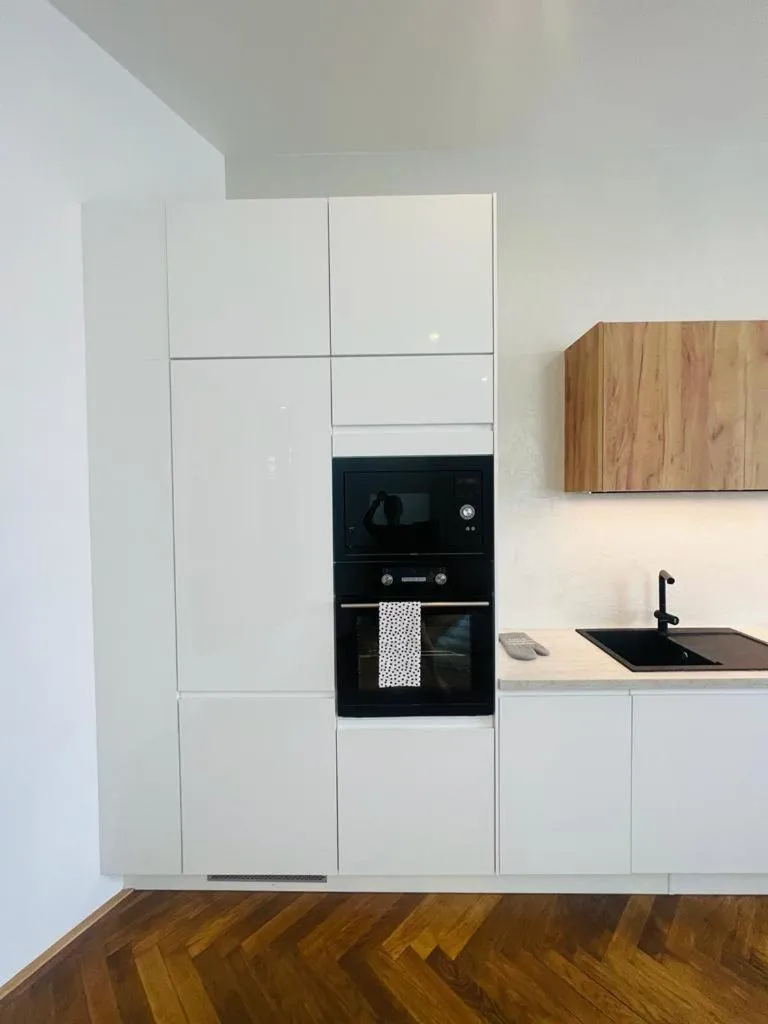 Kitchen or kitchenette in Apartmány Marienhof