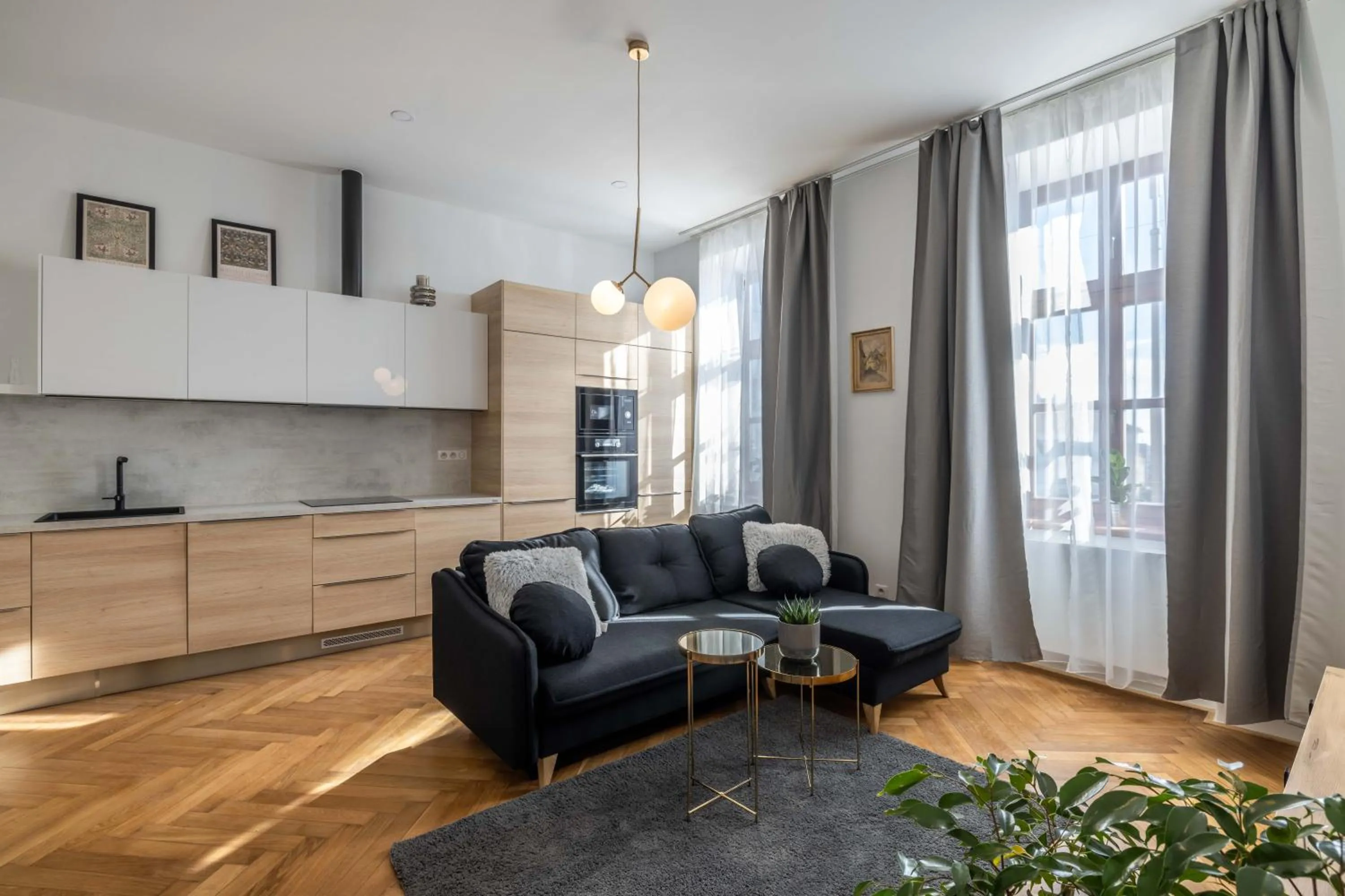 Kitchen or kitchenette in Apartmány Marienhof