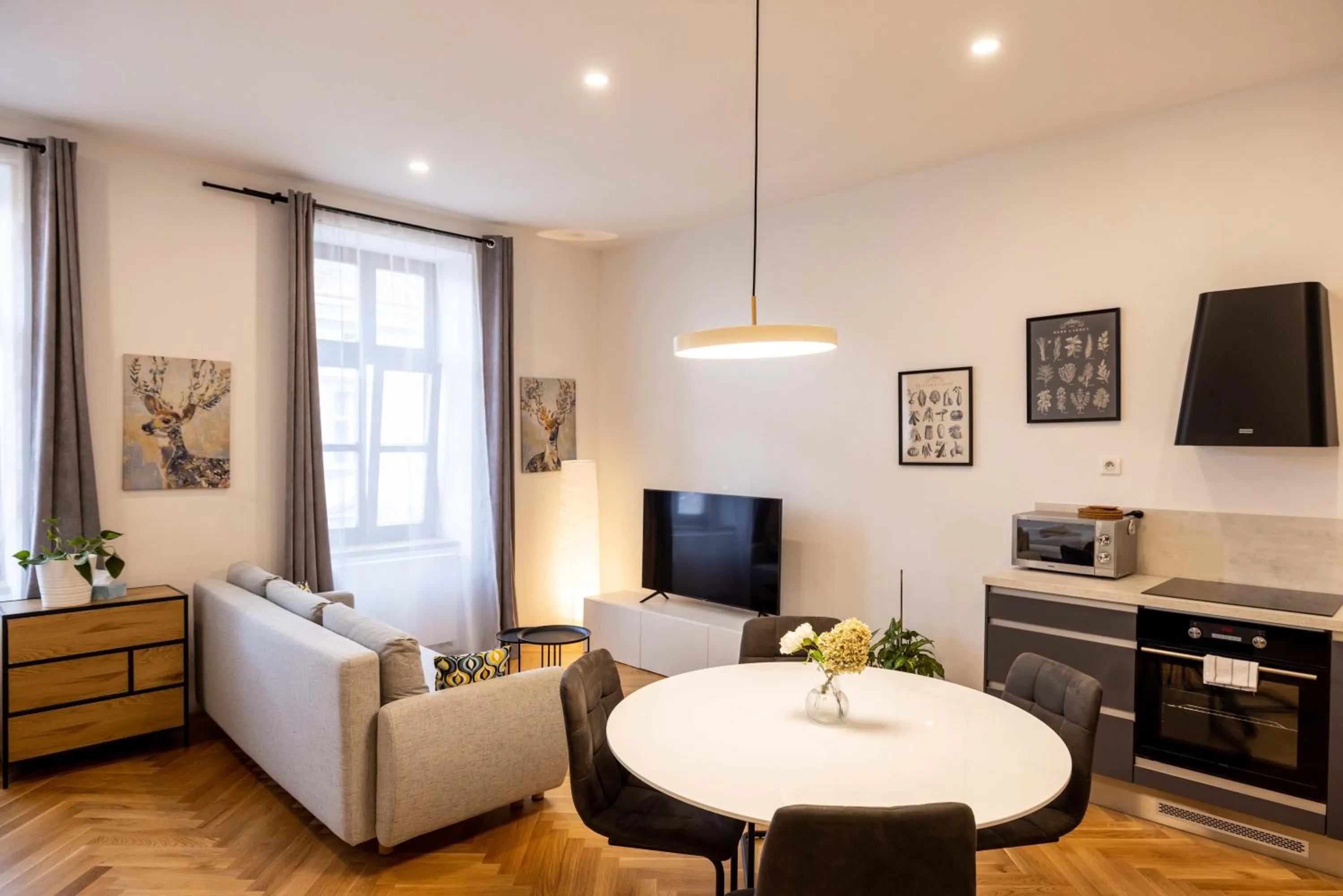 Kitchen or kitchenette in Apartmány Marienhof