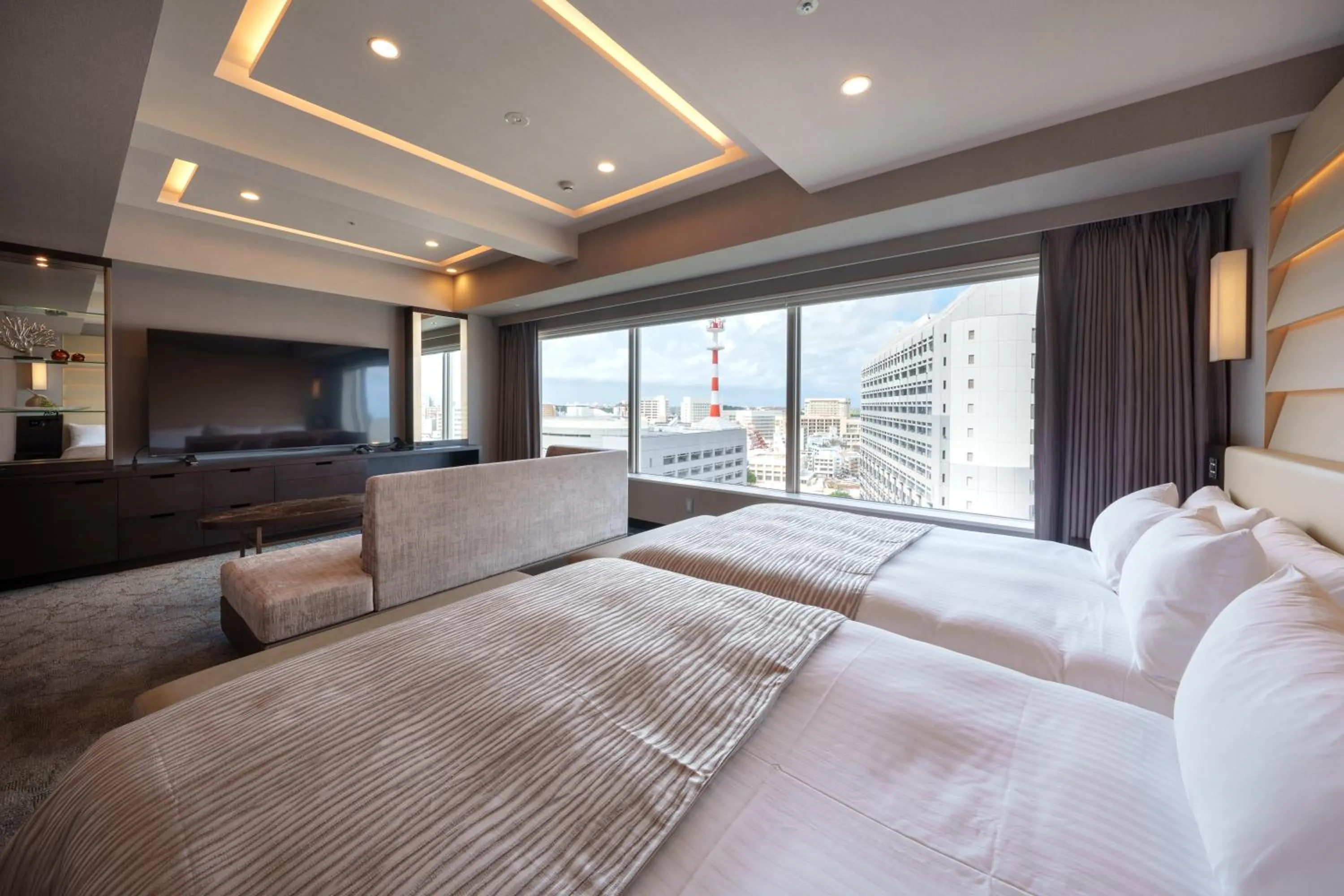 Bed in Hotel GrandConsort Naha