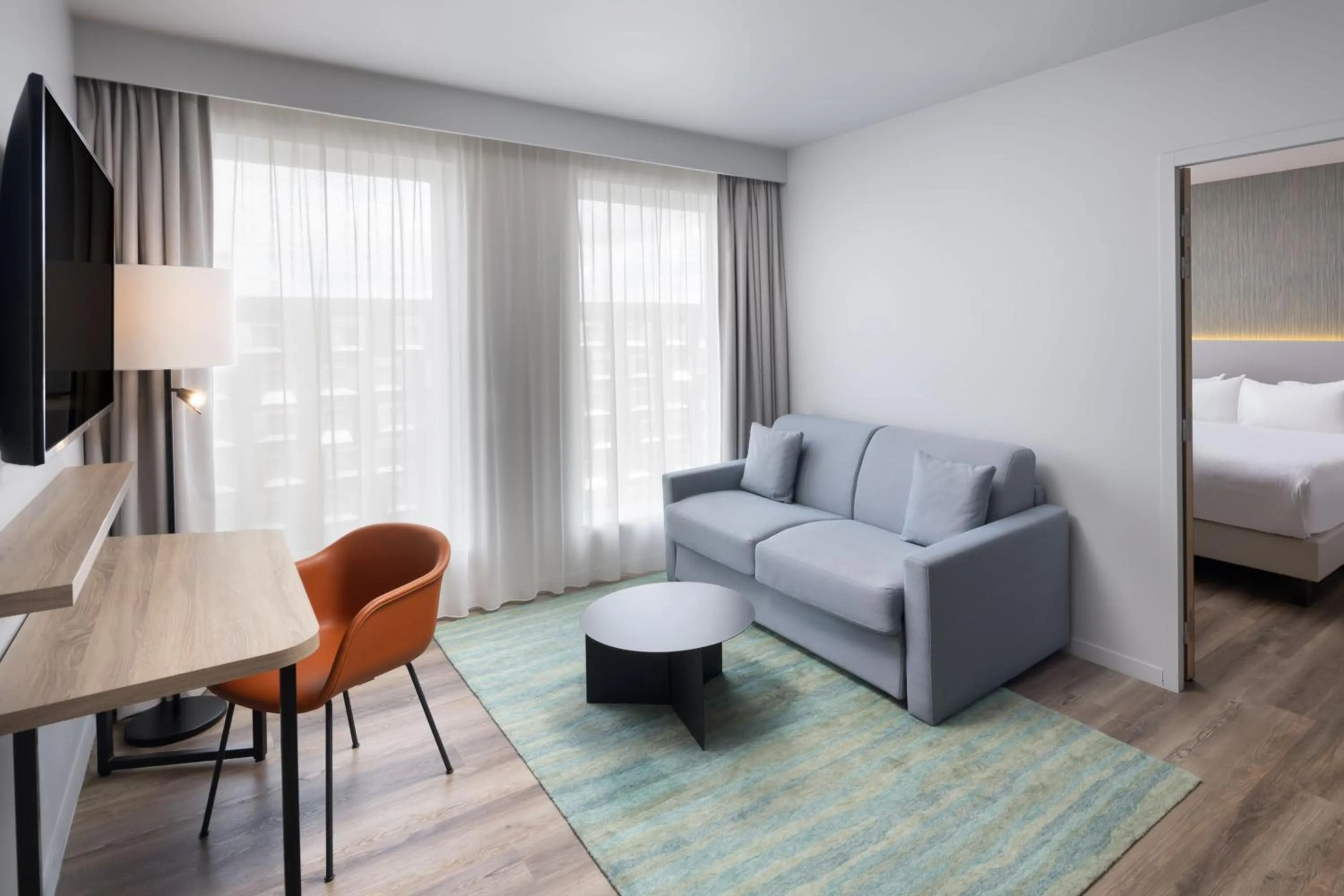 Bedroom, Bed in Residence Inn by Marriott Paris Charles de Gaulle Central Airport