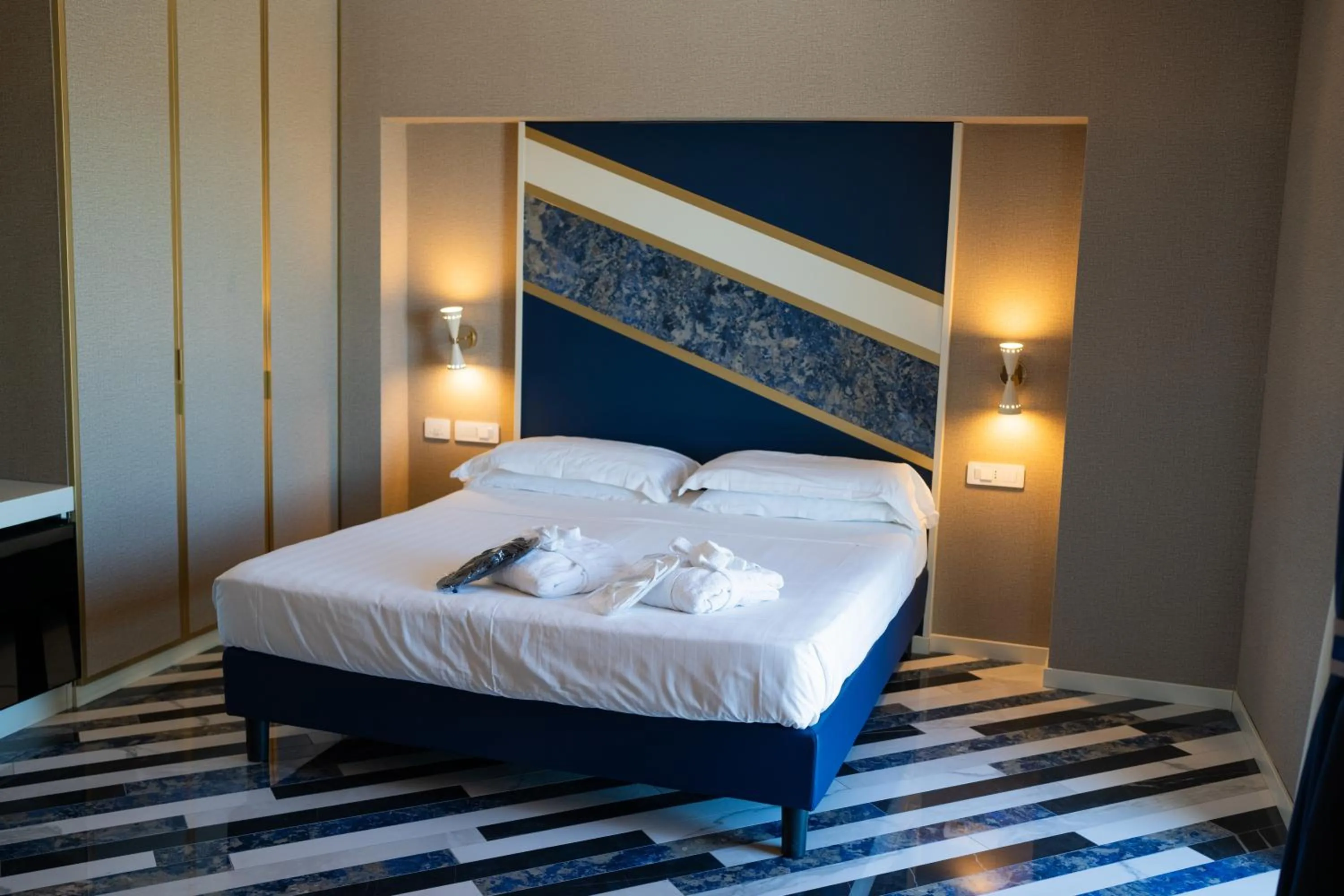 Bed in Hotel Cala Moresca