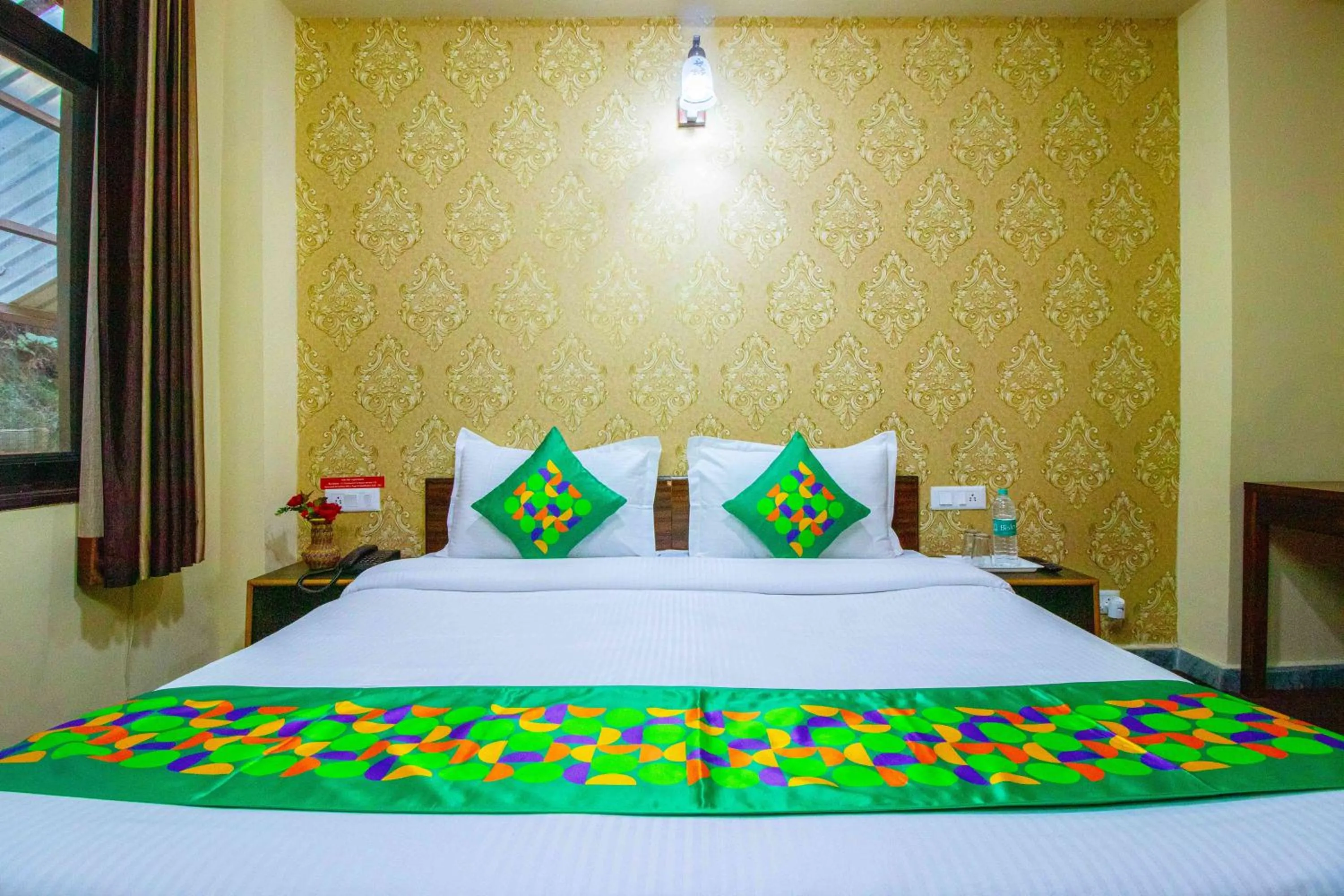 Bedroom, Bed in Treebo Shimla Ayurvedic Retreat, Kufri - Pure Veg