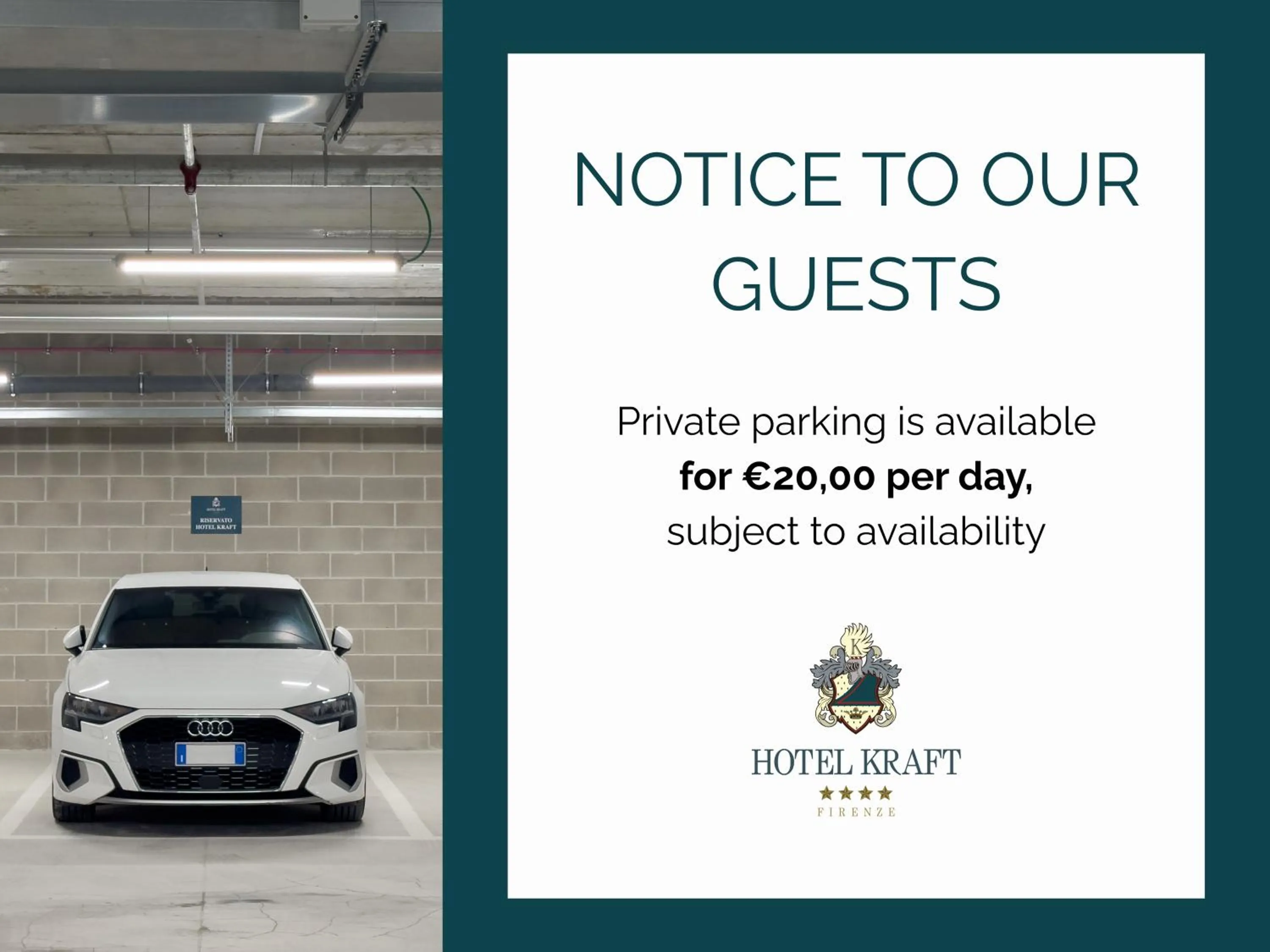 Parking in Hotel Kraft