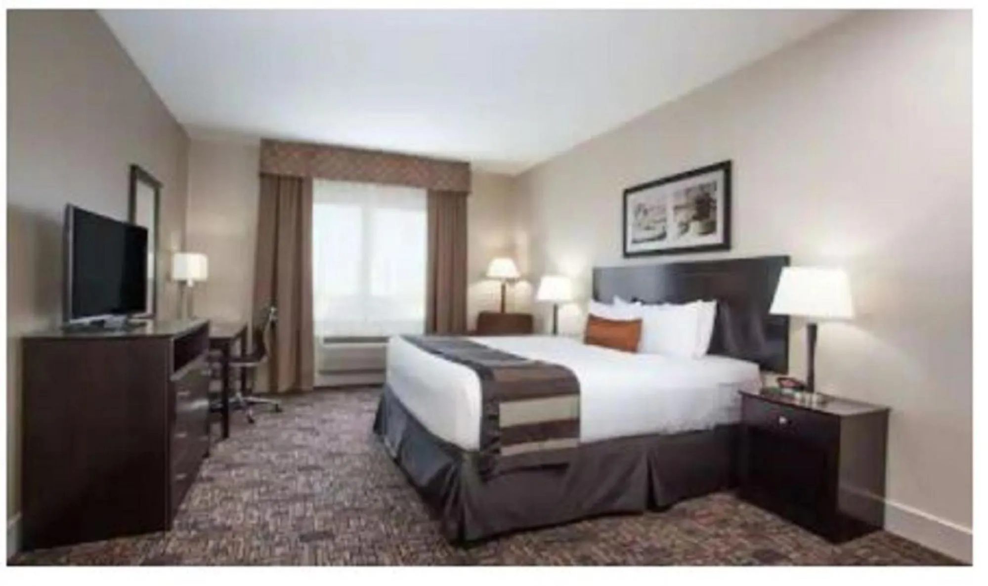 Bed in Radisson Hotel Edmonton Airport