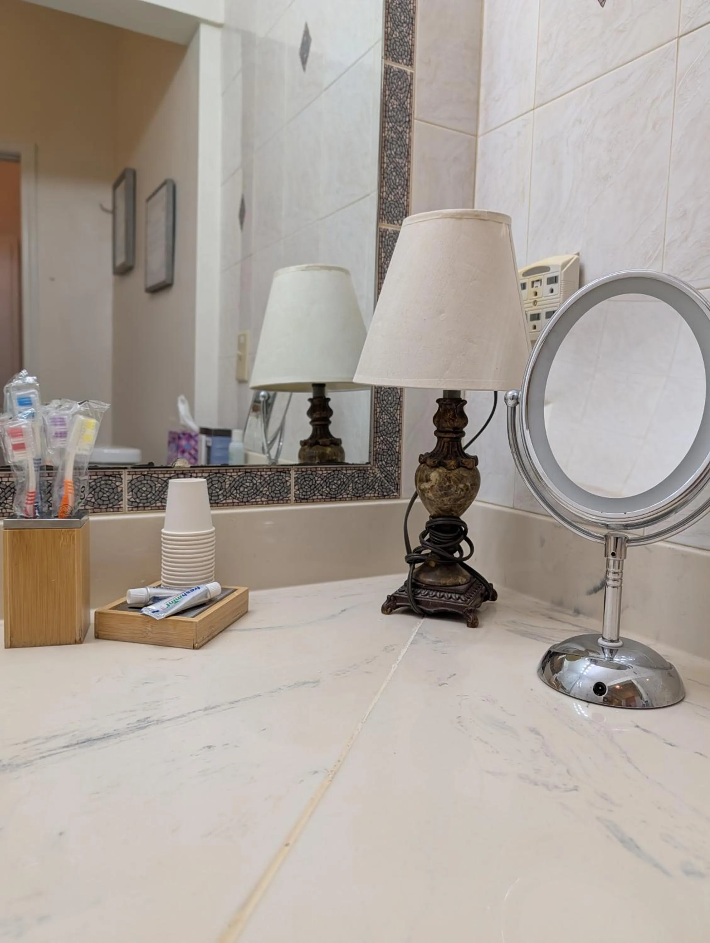 Bathroom in Cozy, Cute, Private Ozark Suite 5 Mins to Hospital