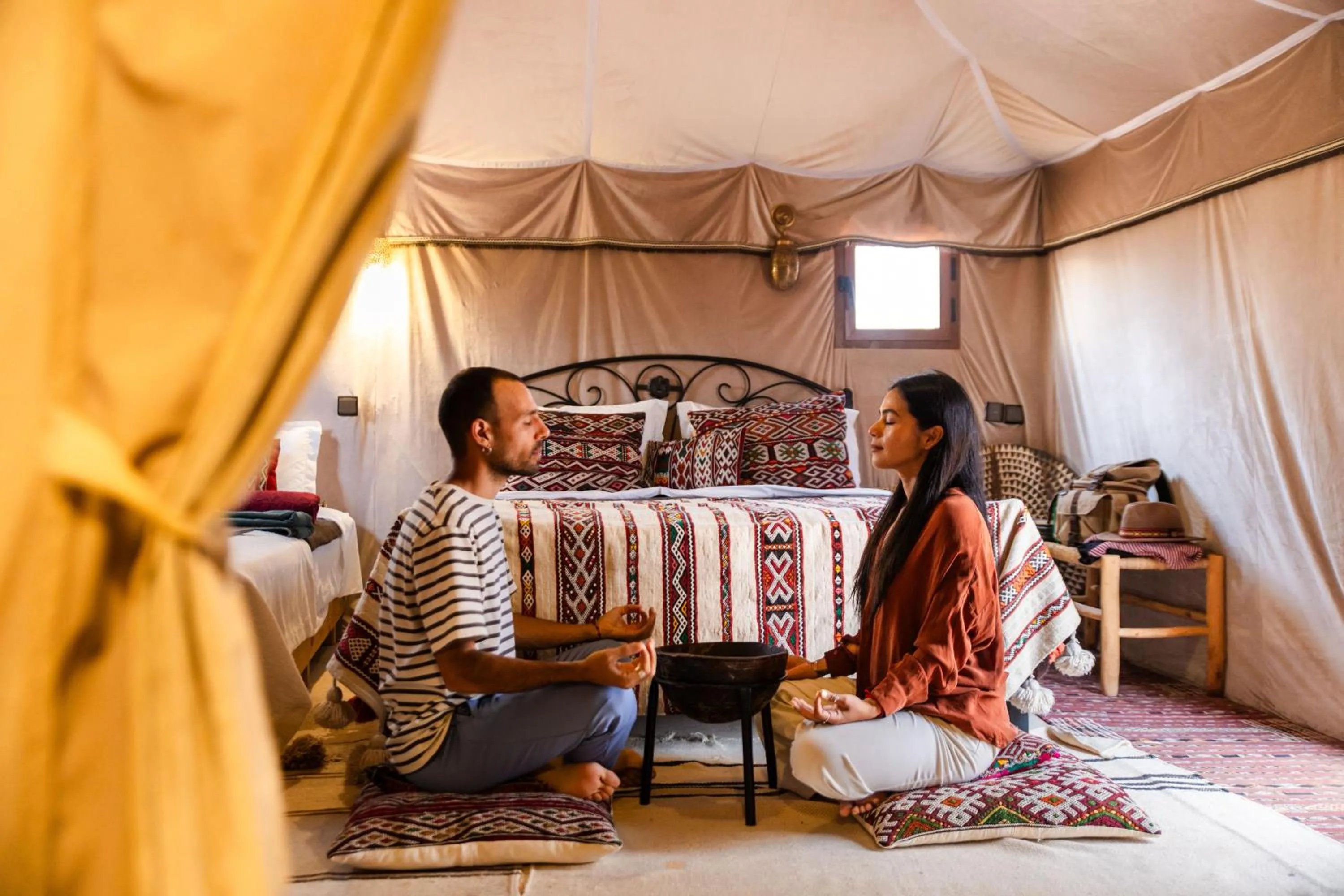 Triple Room with Bathroom - single occupancy in Beldi camp