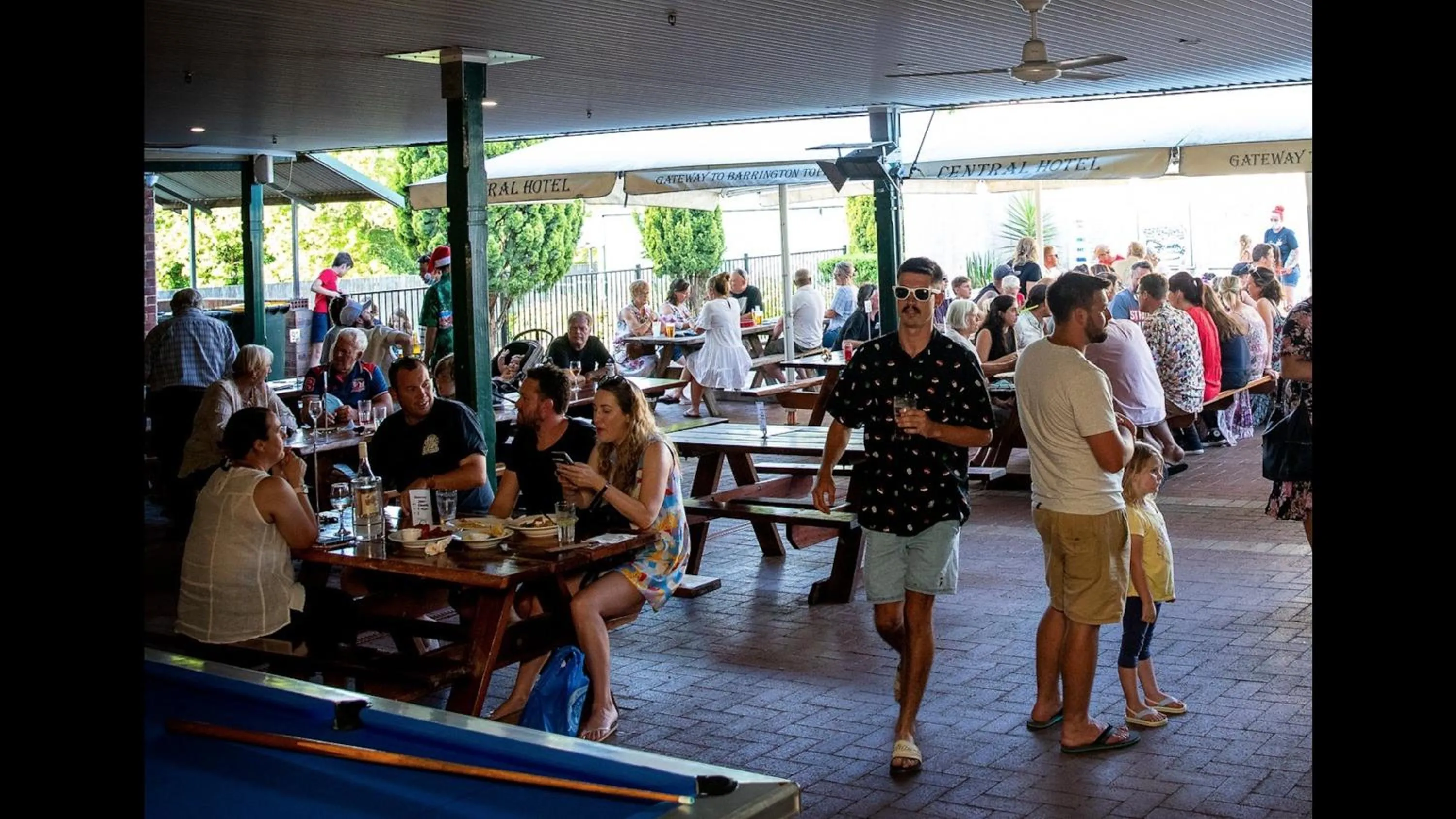 Dining area in Central Hotel Stroud