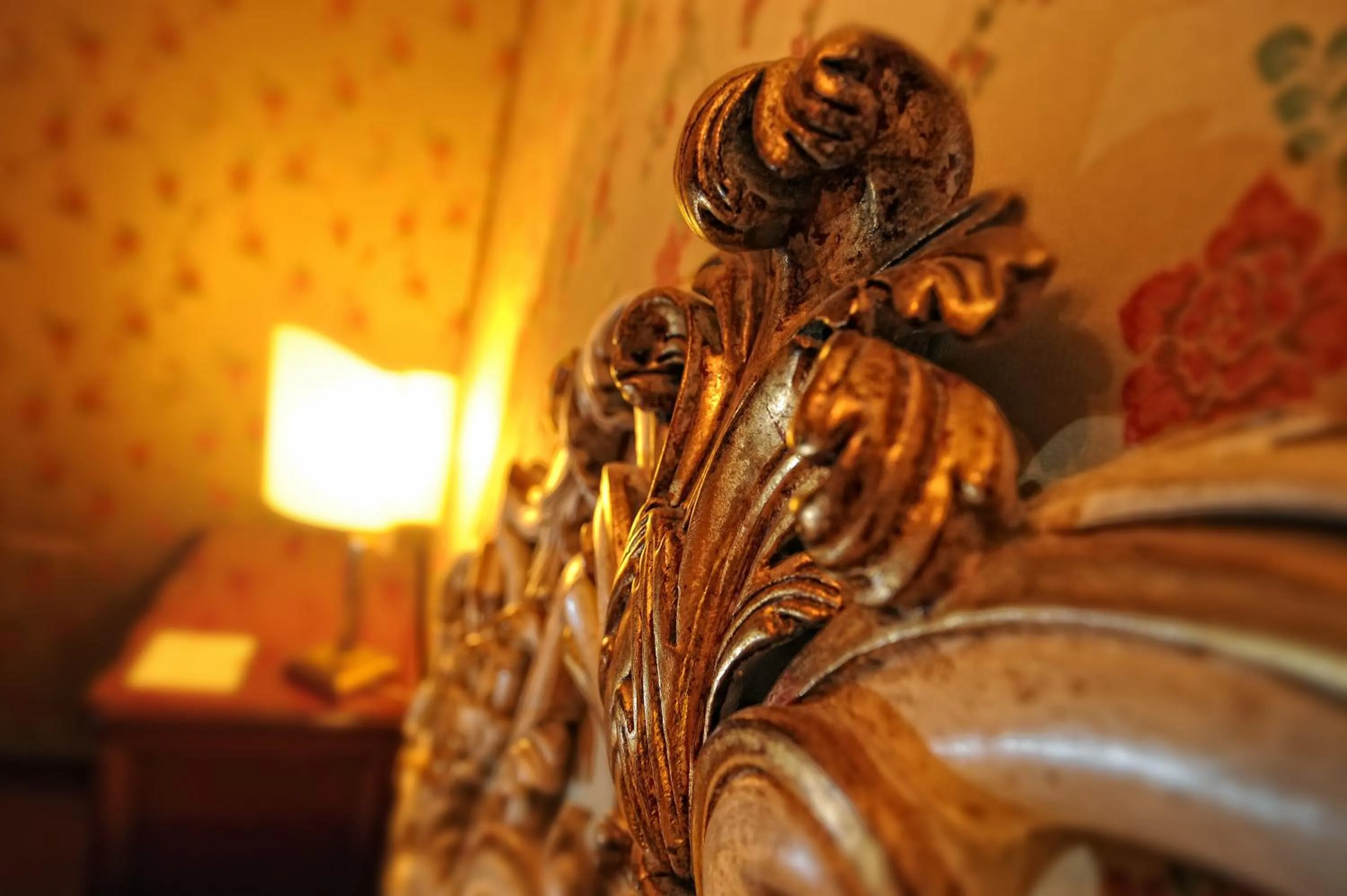 Decorative detail, Bed in Hotel Concordia