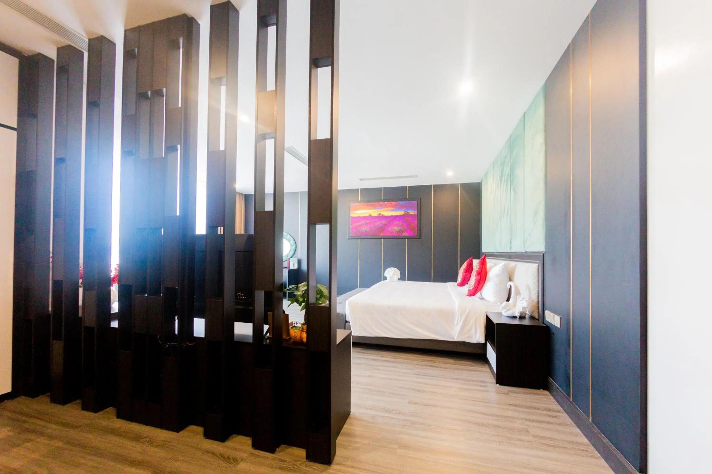 Bed in DIAMOND HOTEL VÂN ĐỒN