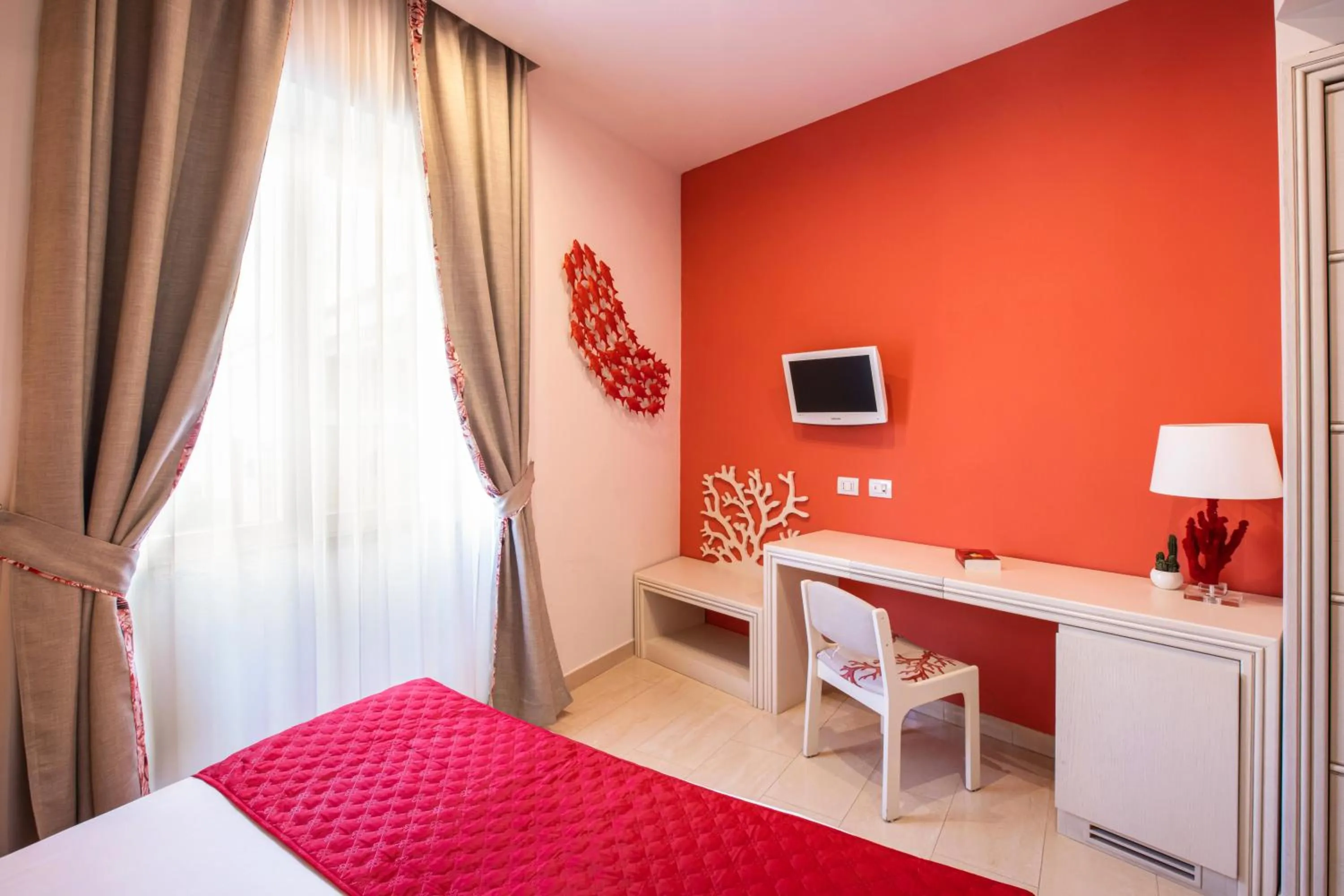 Bed in Hotel Corallo Sorrento