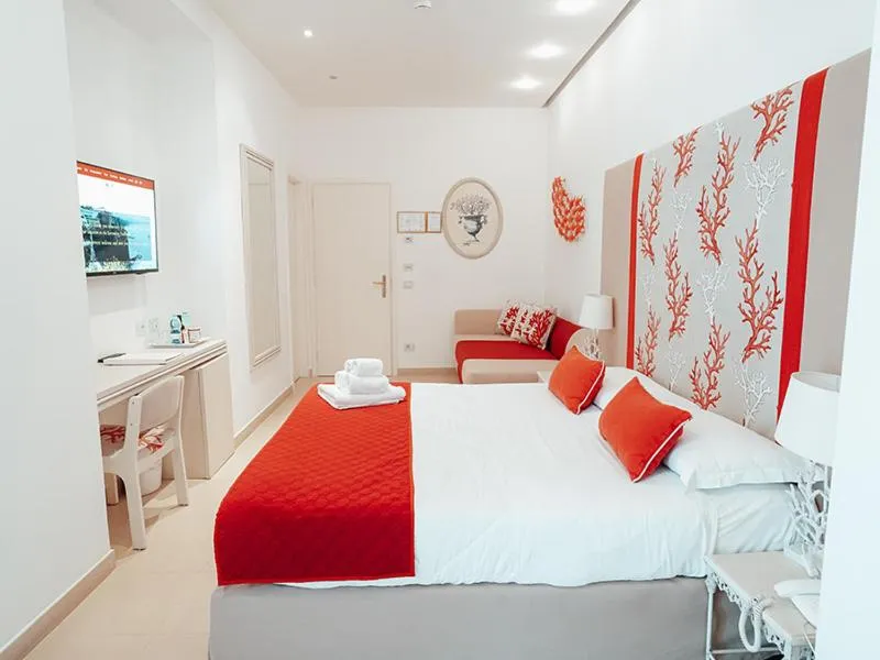 Bed in Hotel Corallo Sorrento