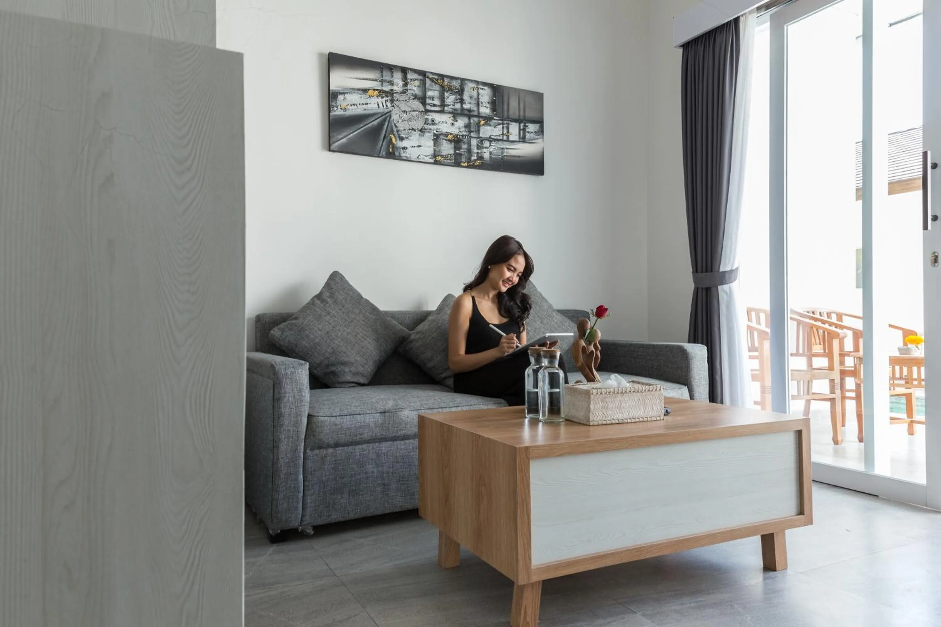 Living room in Maisaba Canggu Hotel & Coworking Space