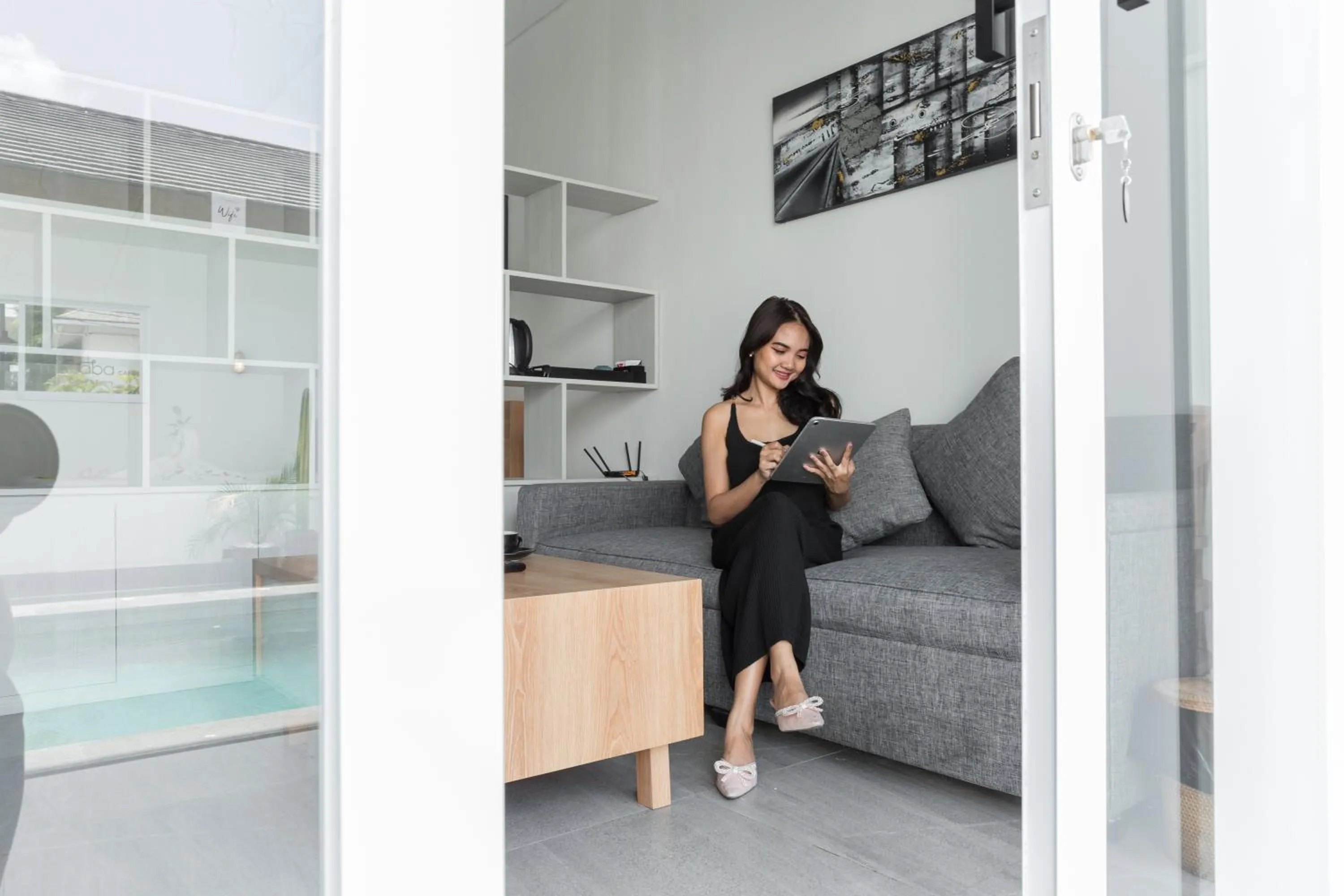 Living room in Maisaba Canggu Hotel & Coworking Space