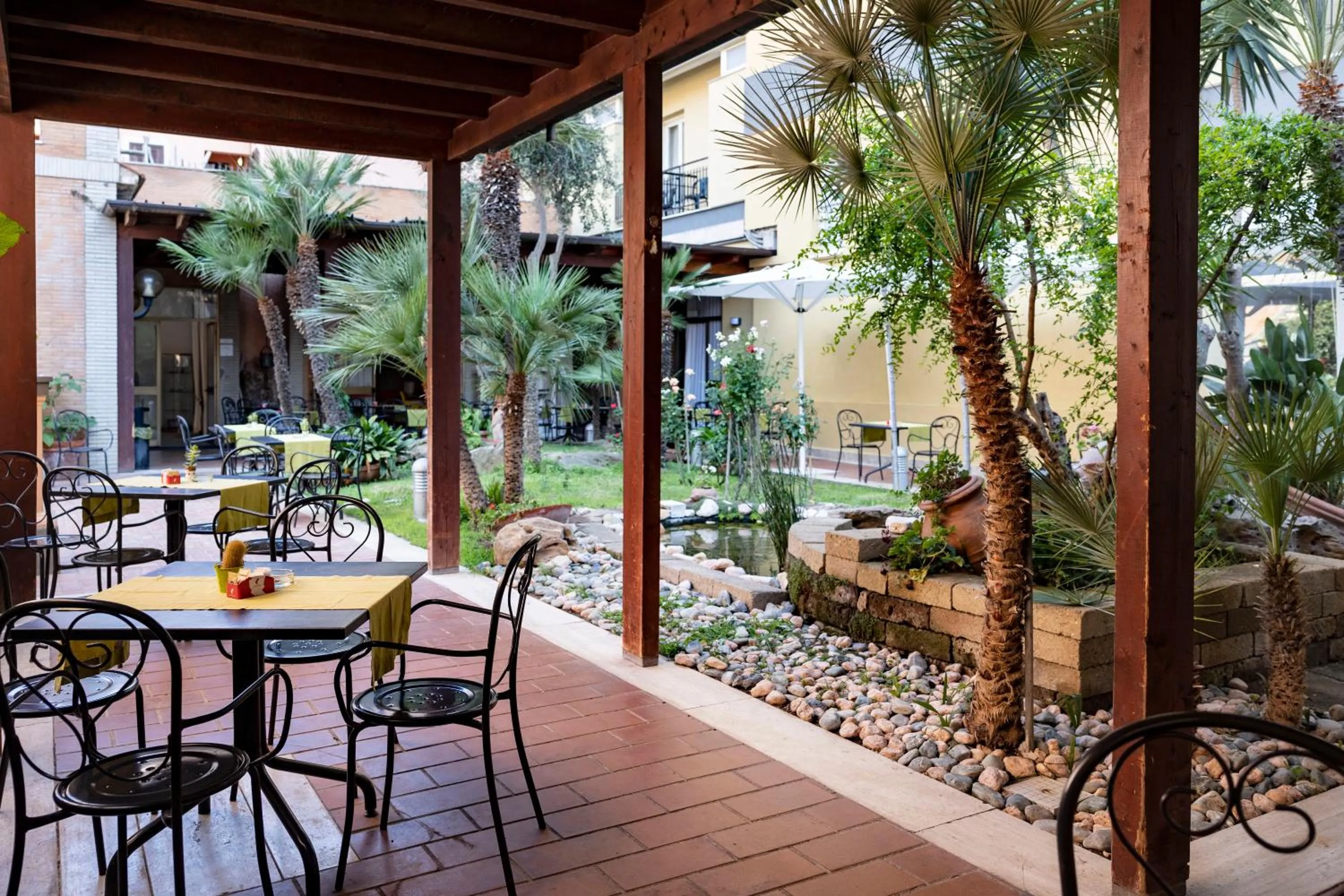 Patio in Hotel Villa Margherita