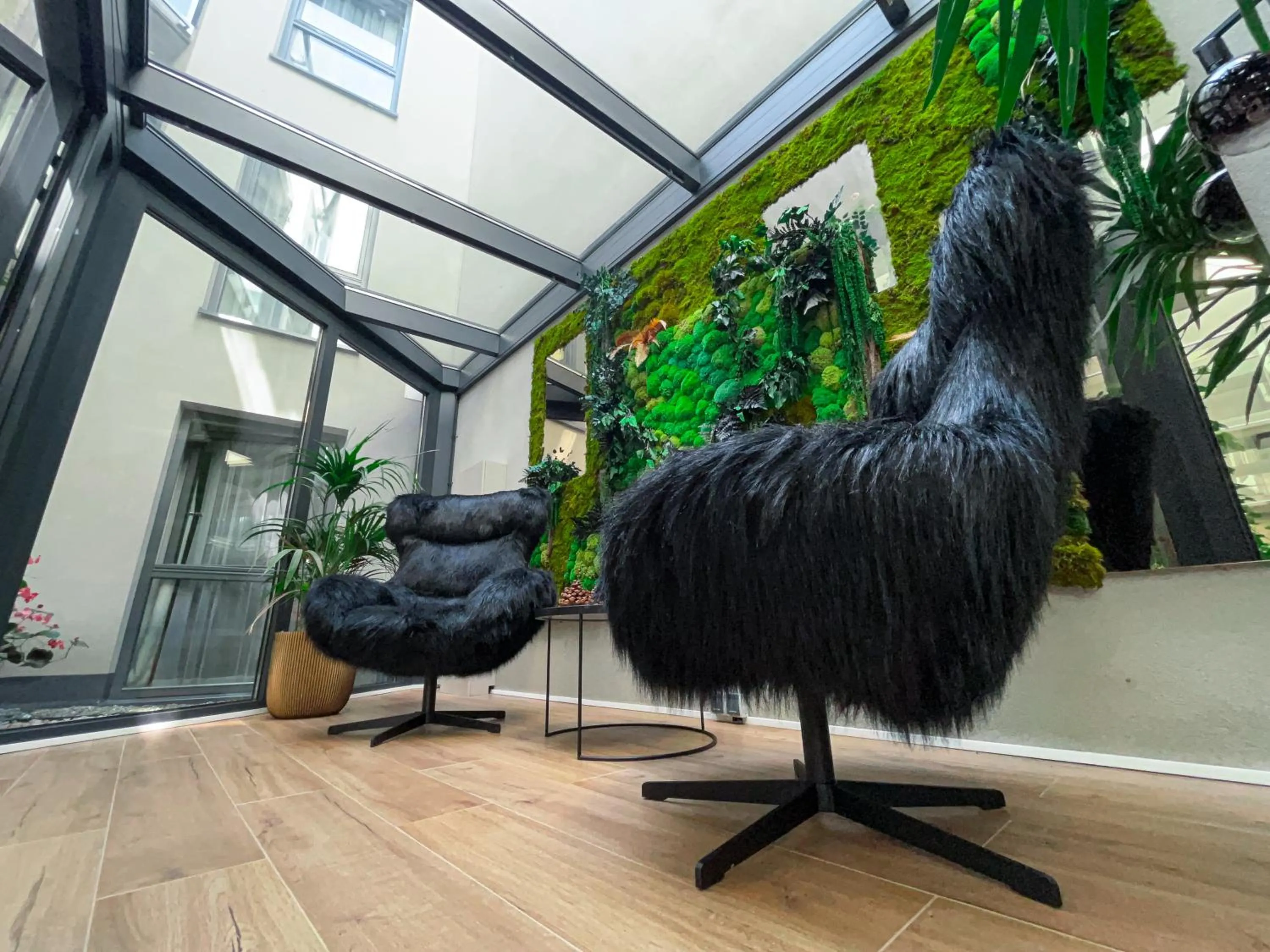 Inner courtyard view in Xerion Hotel