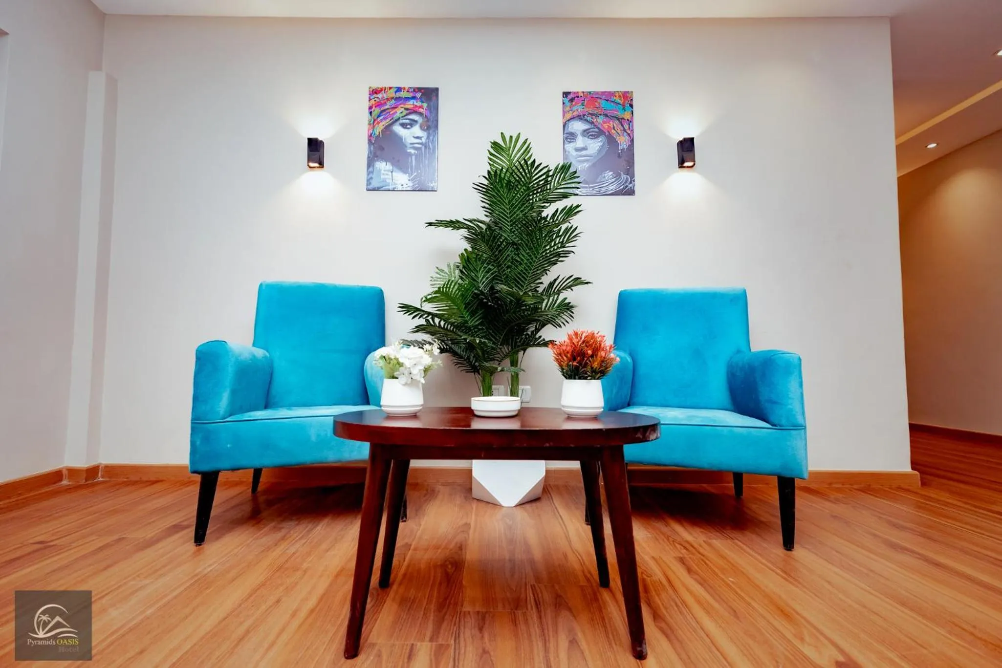 Seating area in Pyramids Oasis Hotel