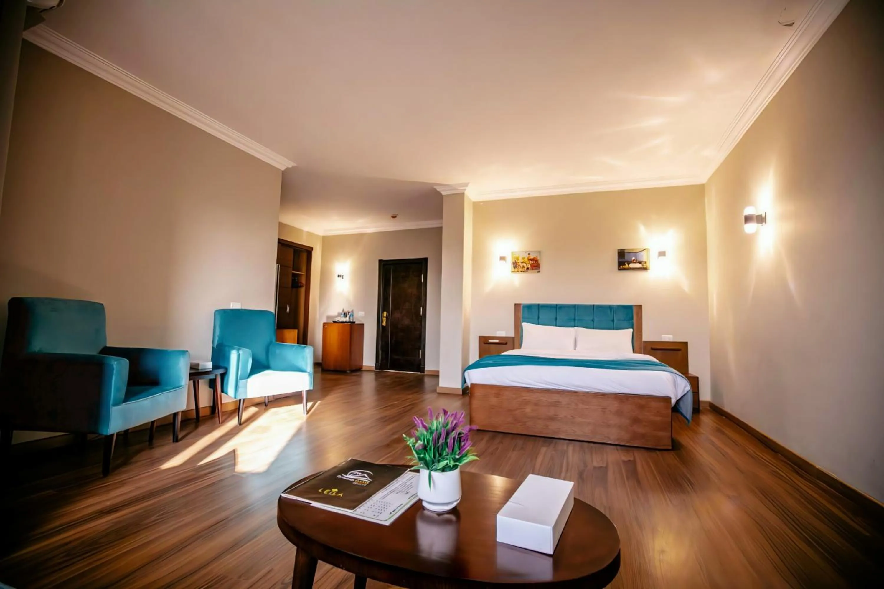 Bed in Pyramids Oasis Hotel