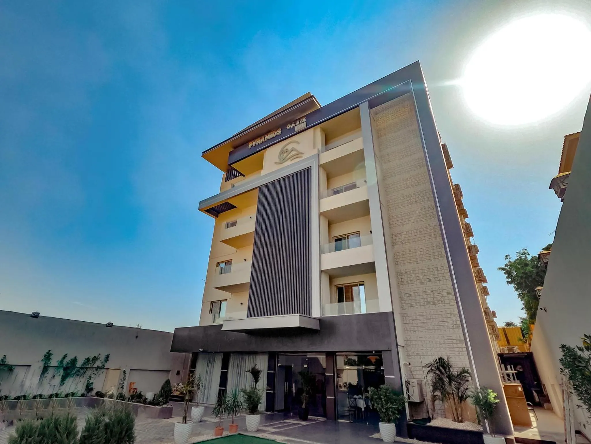 Property building in Pyramids Oasis Hotel