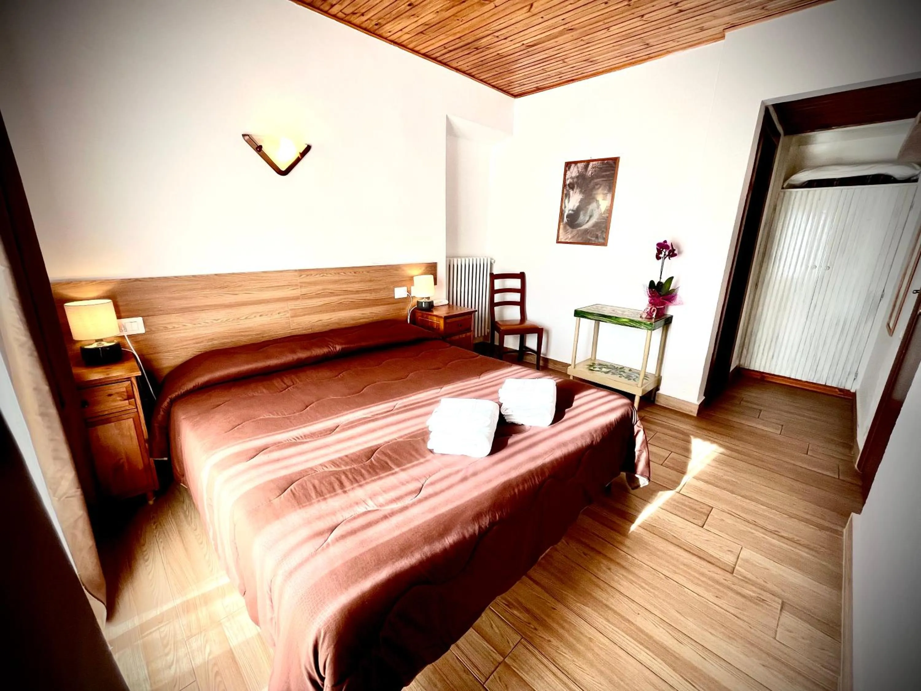 Bed in Hotel Pinguino