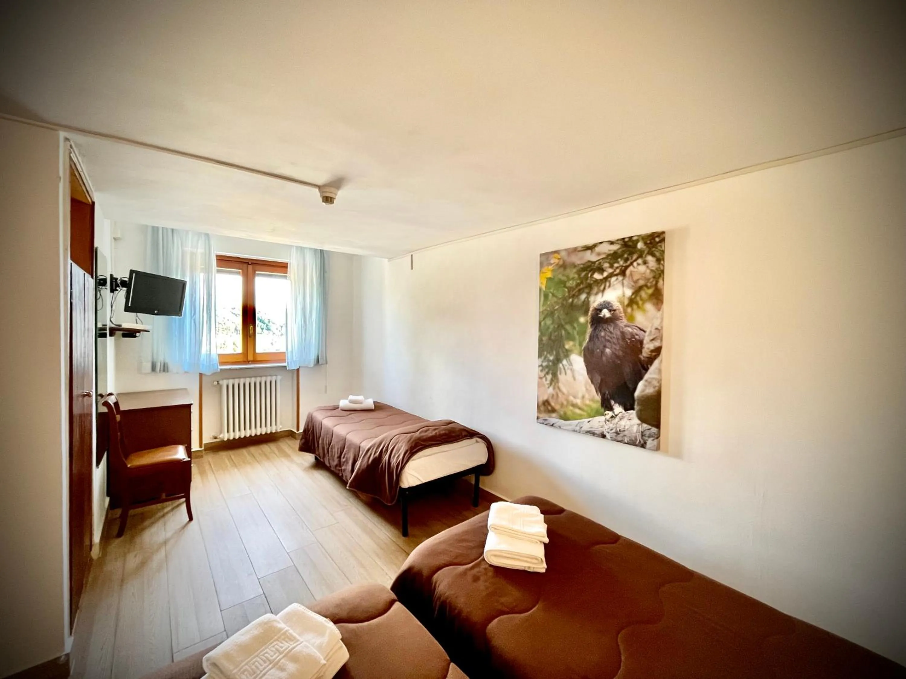 Bed in Hotel Pinguino