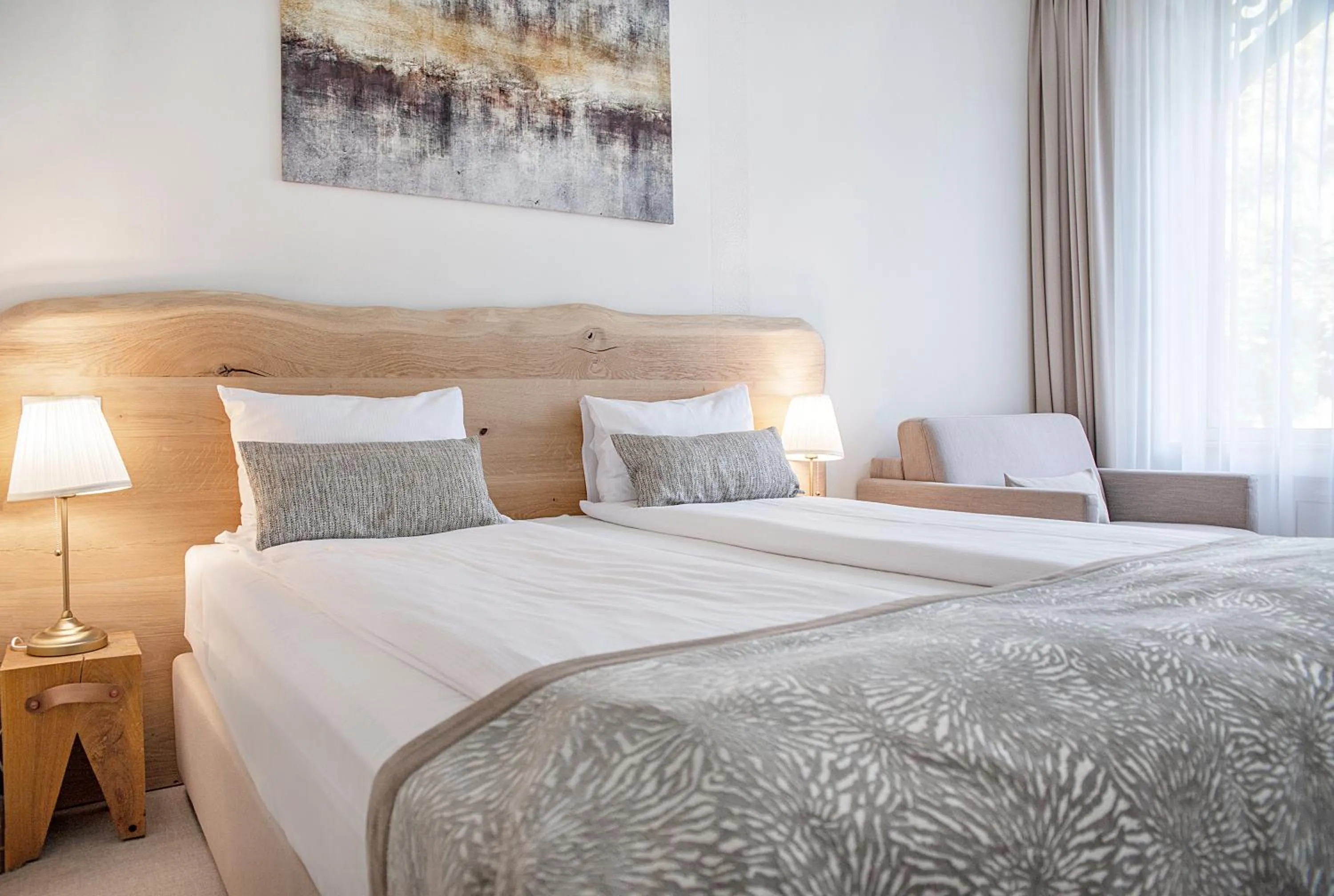 Bed in Hotel Dom Zdrojowy Gdańsk