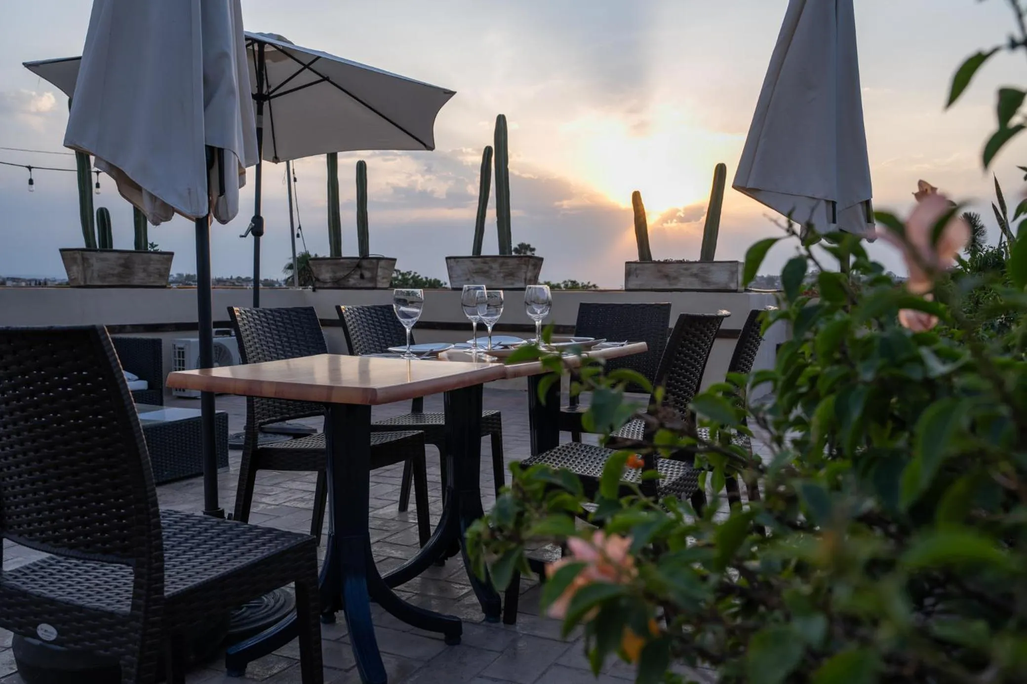 Patio in Bito's Hotel Boutique