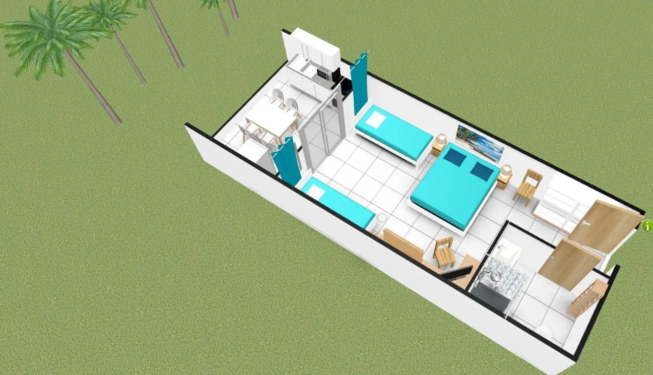 Photo of the whole room in Residence Les Cayalines