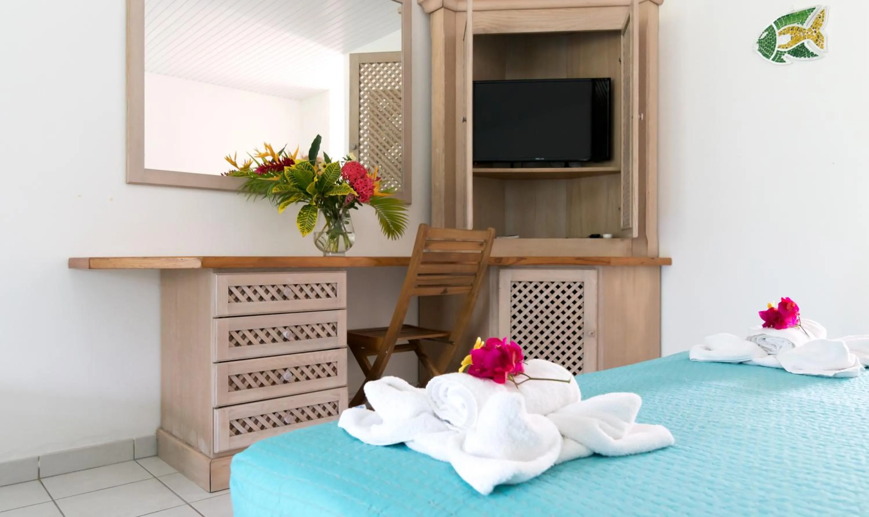 Bedroom, Bed in Residence Les Cayalines