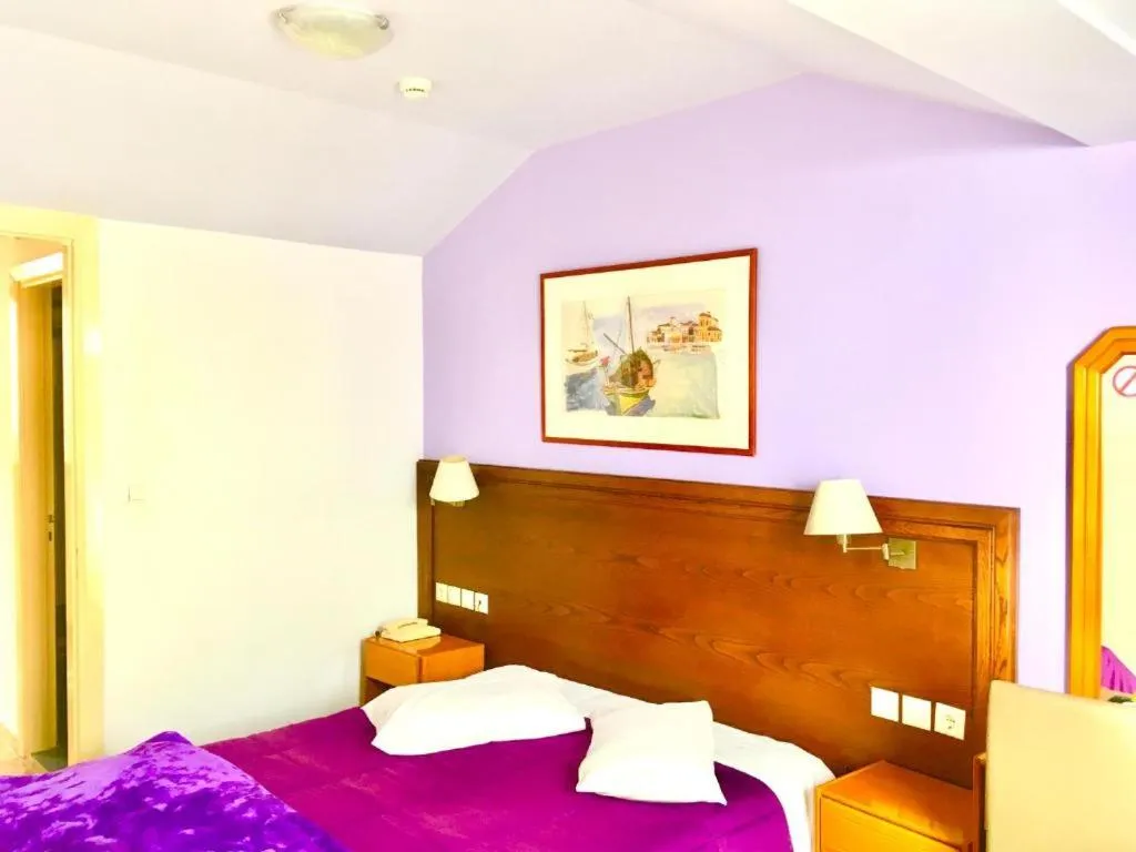 Bed in delphi aiolos center hotel panoramic view&yoga harmony hotel&rooms