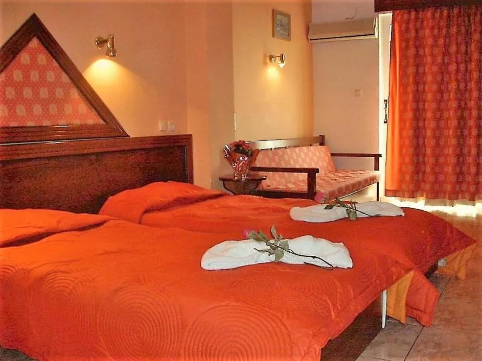 Bed in delphi aiolos center hotel panoramic view&yoga harmony hotel&rooms